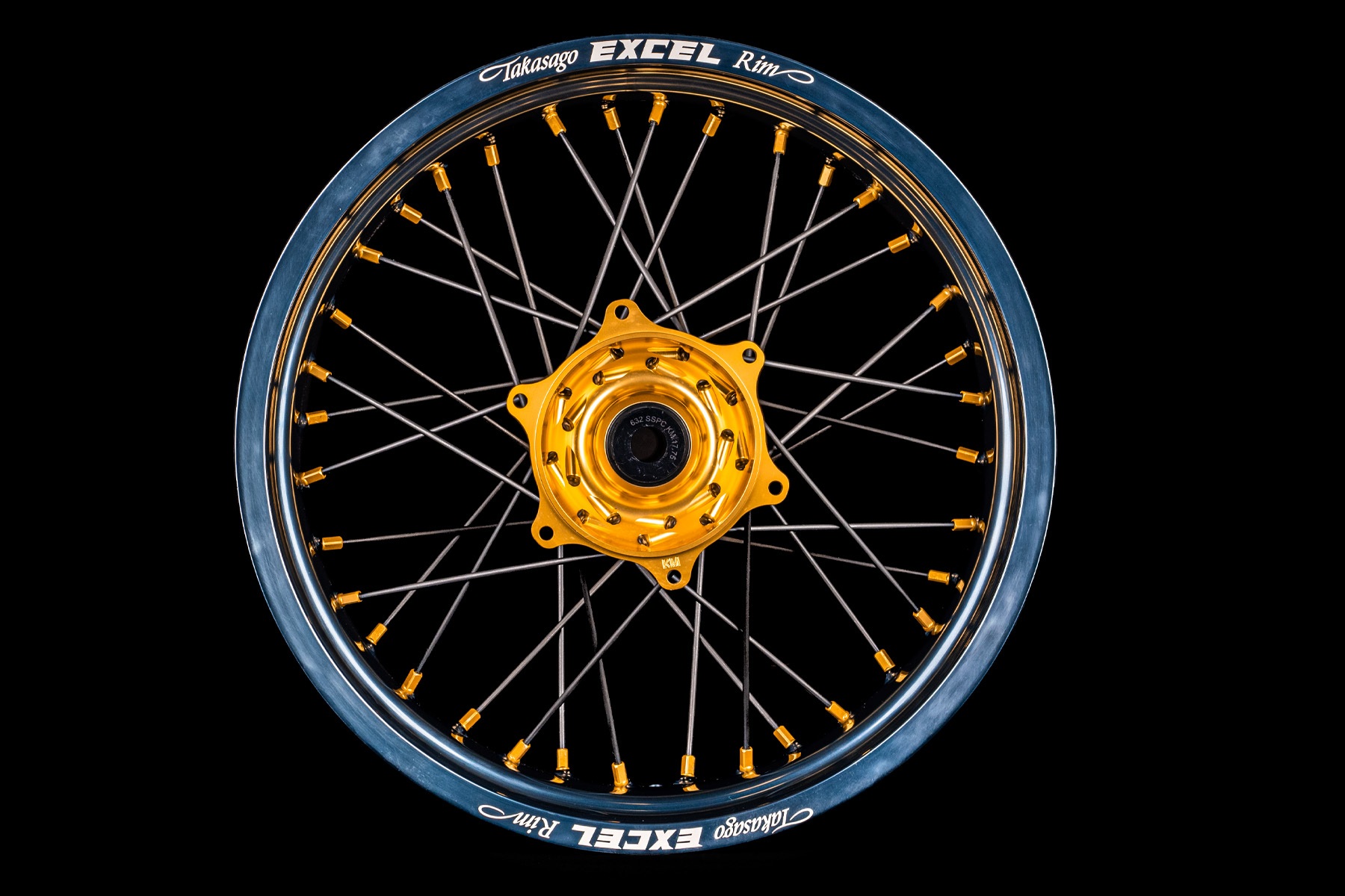 Supermoto-Radsatz-Talon-Titan-Gold-1 Supermoto Radsatz von Haan Wheels mit Pulver Beschichtung in Wunschfarbe – Bild 1