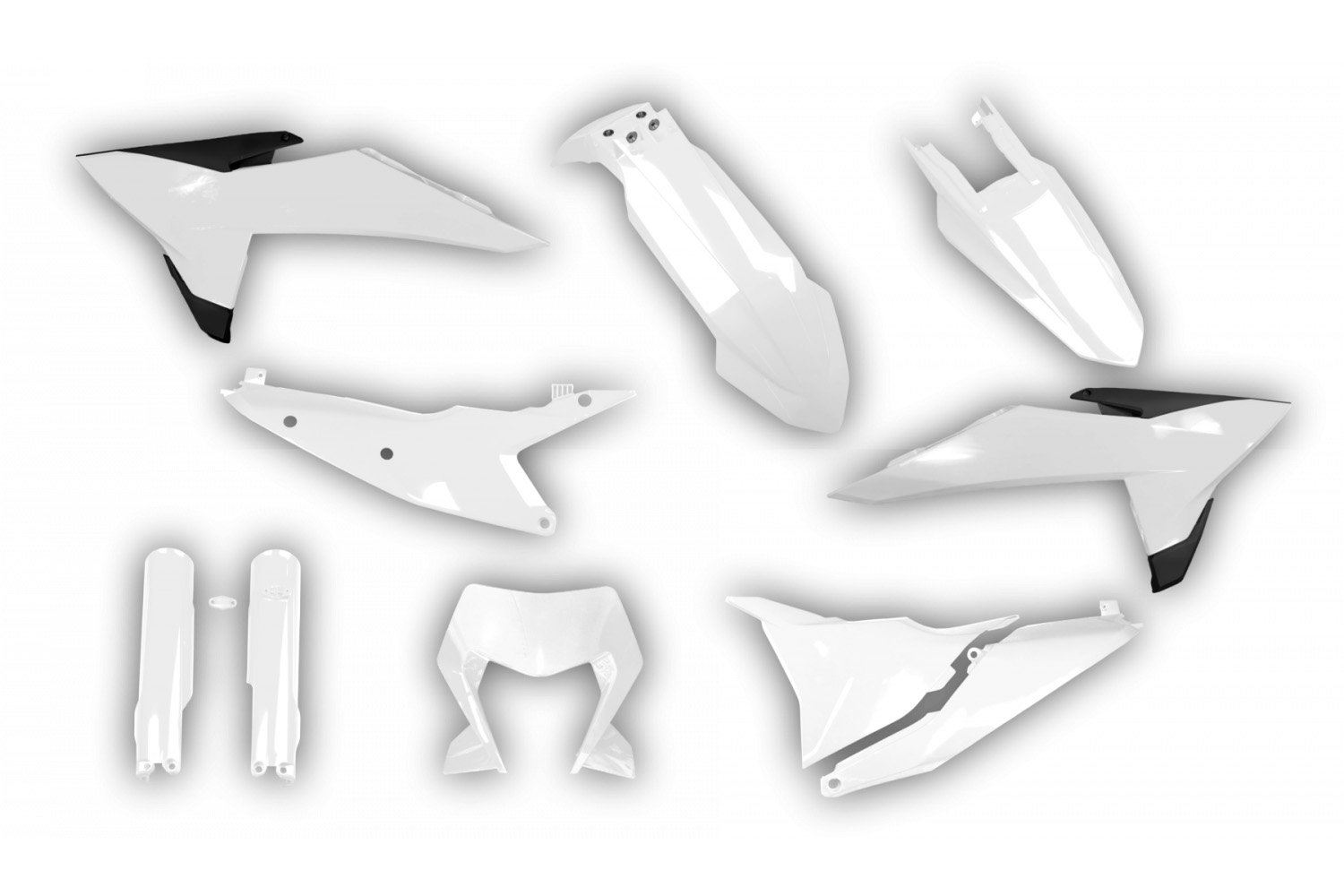 Acerbis Plastik Full Kit passend für KTM EXC EXCF 2026 Weiß Acerbis Plastik Full Kit passend für KTM EXC EXCF 2026 Weiß – Bild 1
