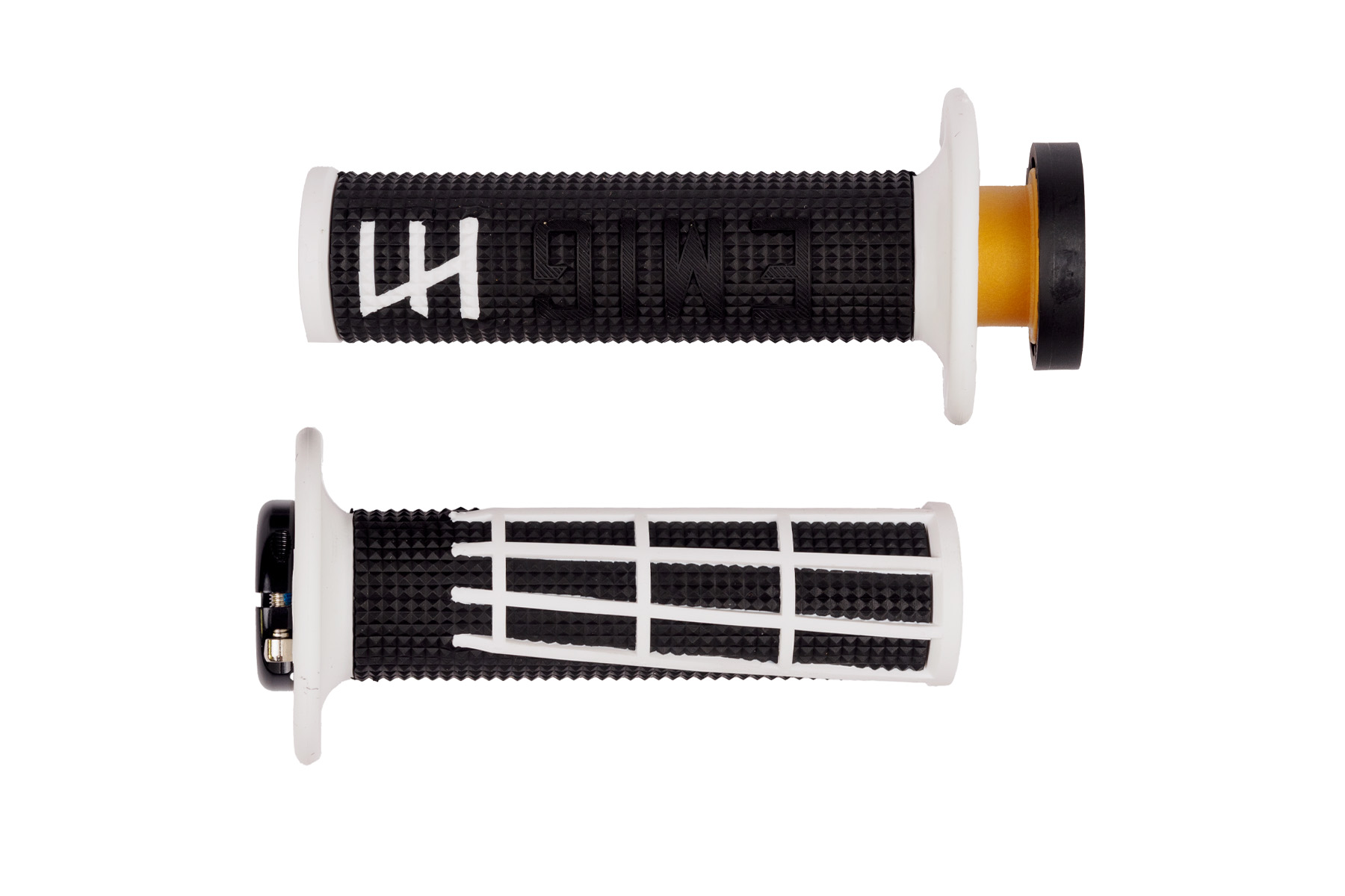 Odi Griffe Emig V2 Lock-On Pro neues Design in Schwarz/Weiß