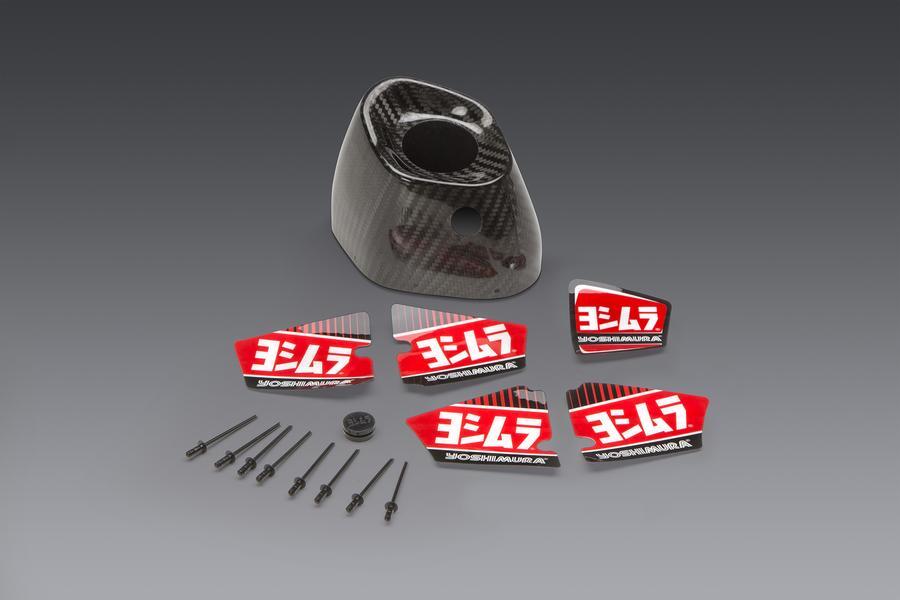 Yoshimura Carbon Endkappe RS-9 passend für Honda CRF250 in Fahrtrichtung rechts – Bild 1