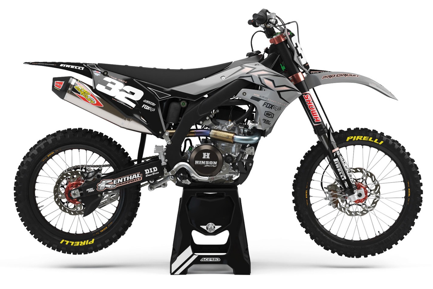 Dekor Factory Gains Grey Limited Edition passend für Kawasaki – Bild 1