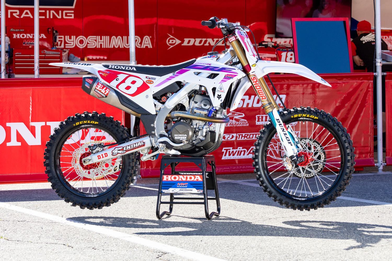Dekor-Ken-Roczen-HRC-Factory-Honda-2023-Edition-White-1 Dekor Ken Roczen HRC Factory passend für Honda 2023 Edition White – Bild 1