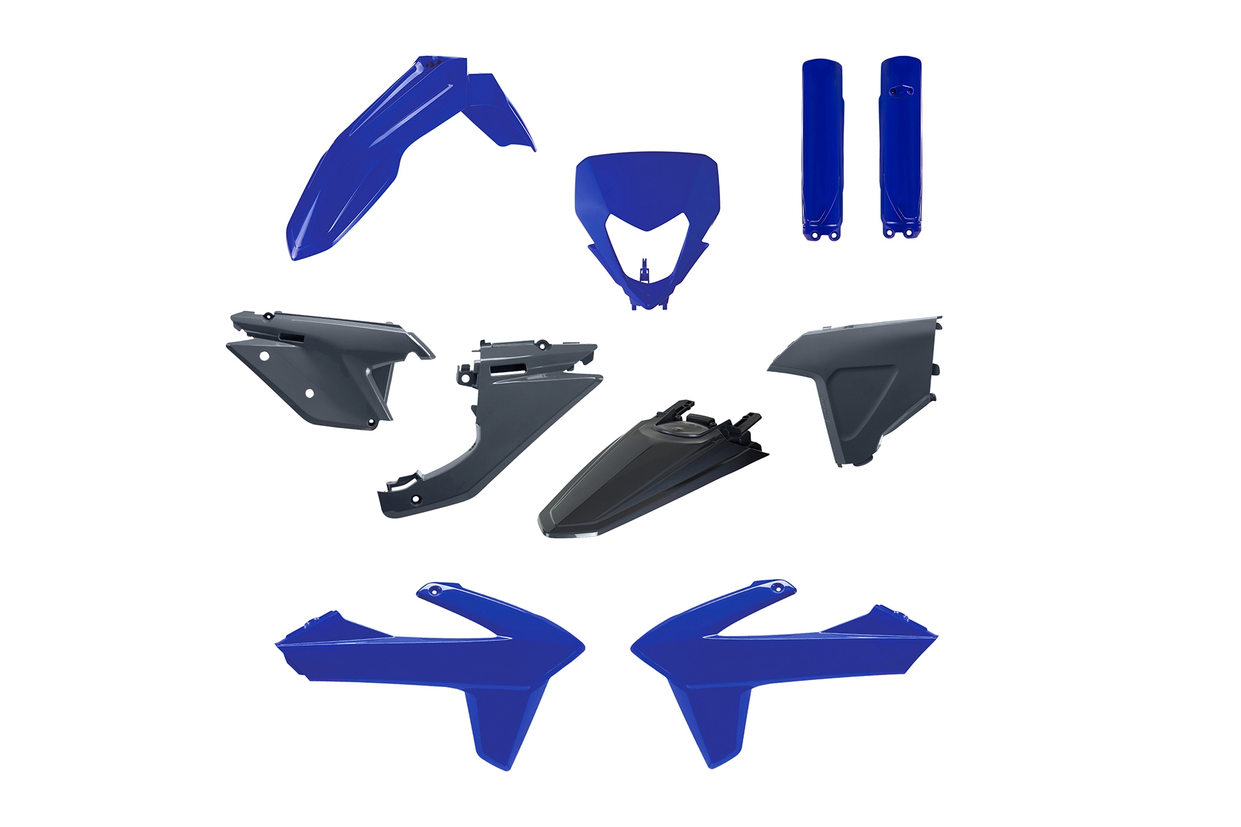 Acerbis Plastik Full Kit passend für Sherco SE und SEF 2025 – 2026 Blau | Anthrazit – Bild 1