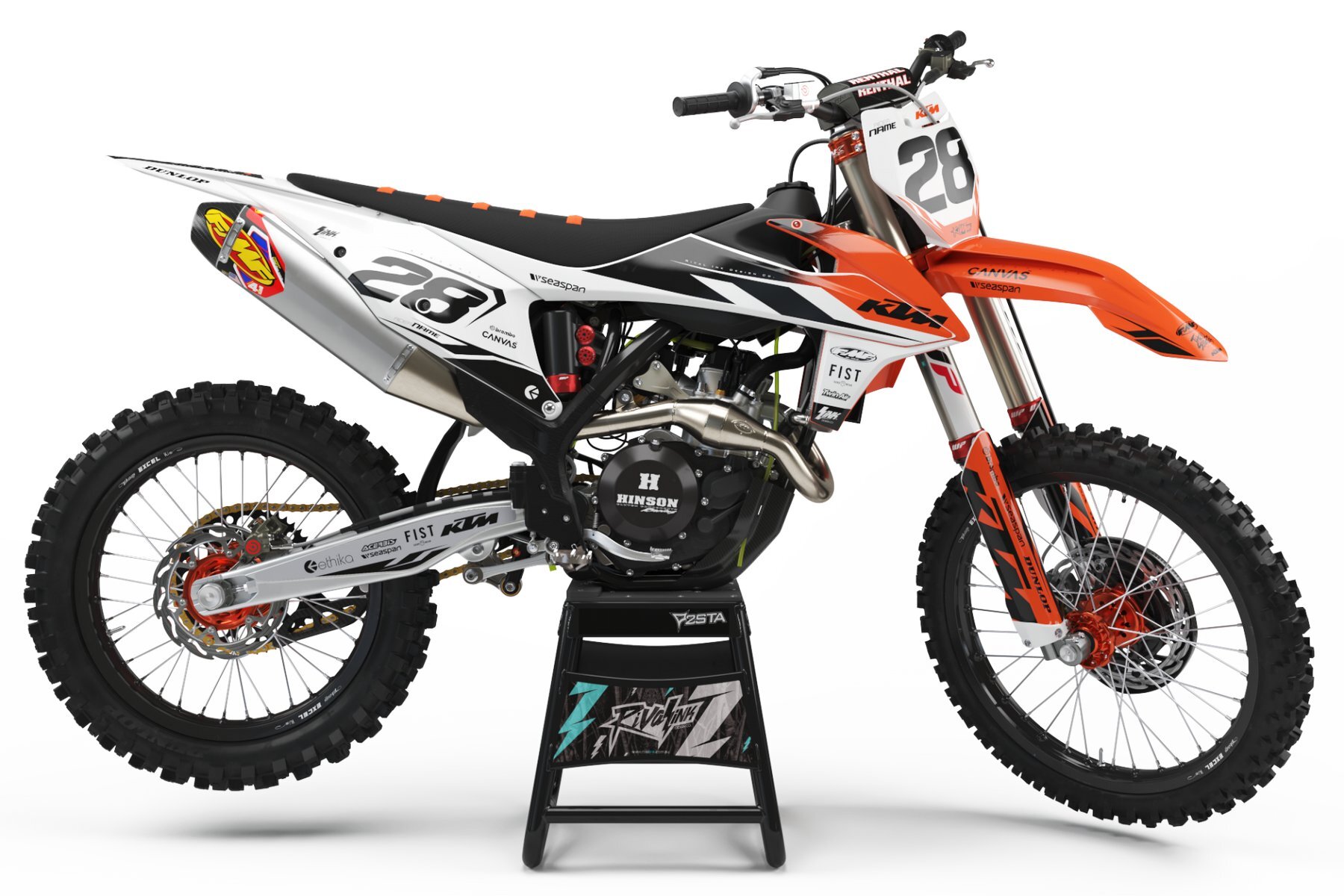 Dekor Factory Canvas White Limited Edition passend für KTM – Bild 1