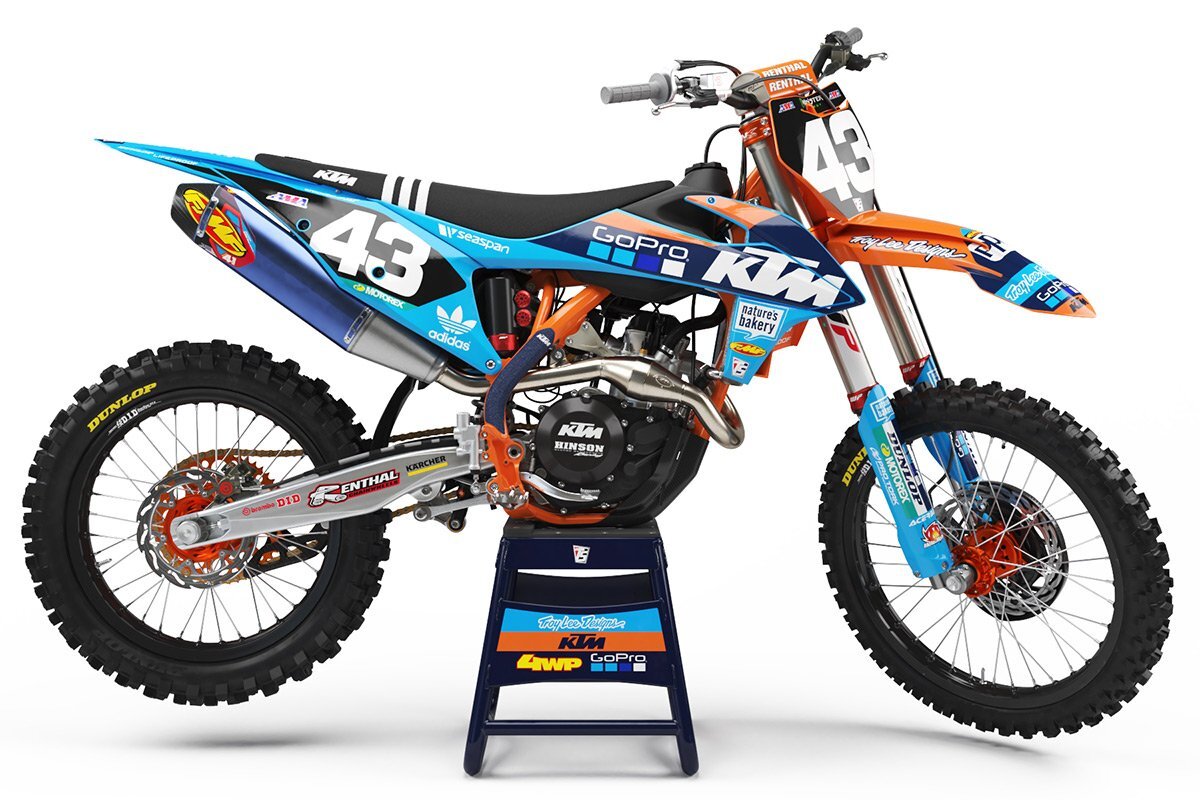 Dekor Troy Lee Designs Washougal Edition Team Kit - Blue passend für KTM – Bild 1