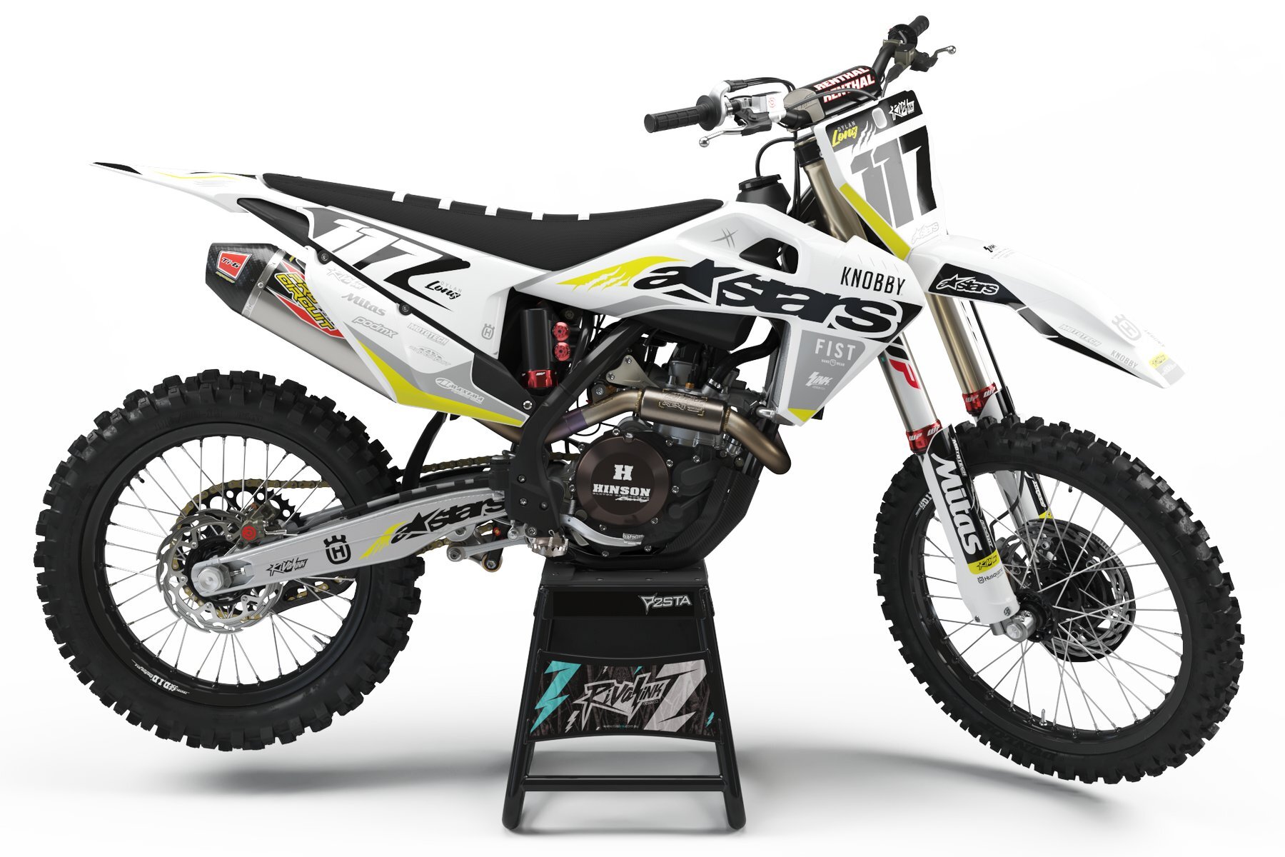 Dekor-Factory-Husqvarna-Allstars-White-Limited-Edition-w Dekor Factory Allstars White Limited Edition passend für Husqvarna – Bild 1
