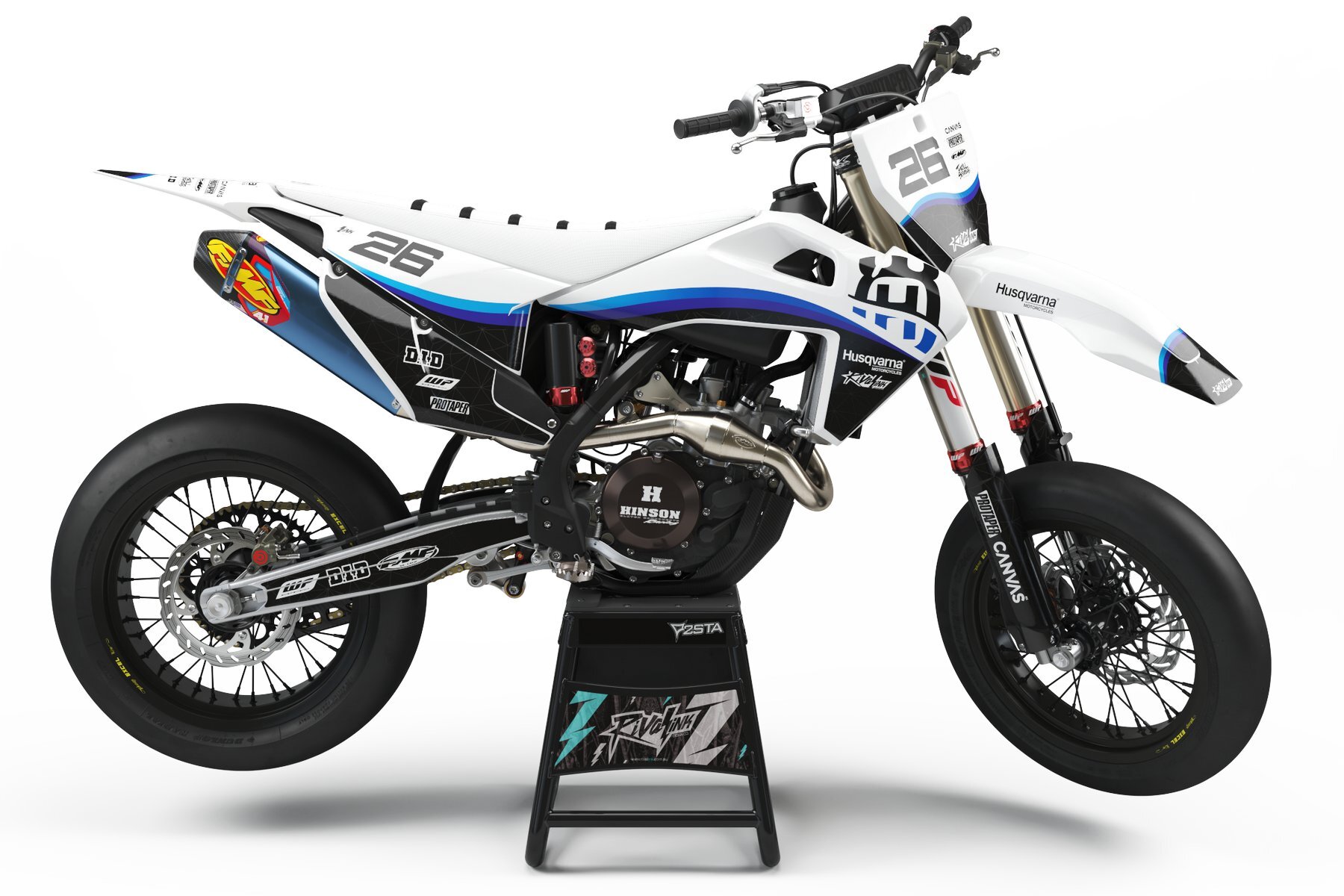 Dekor-Factory-Husqvarna-Blue-Wave-Limited-Edition-w Dekor Factory Blue Wave Limited Edition passend für Husqvarna – Bild 1