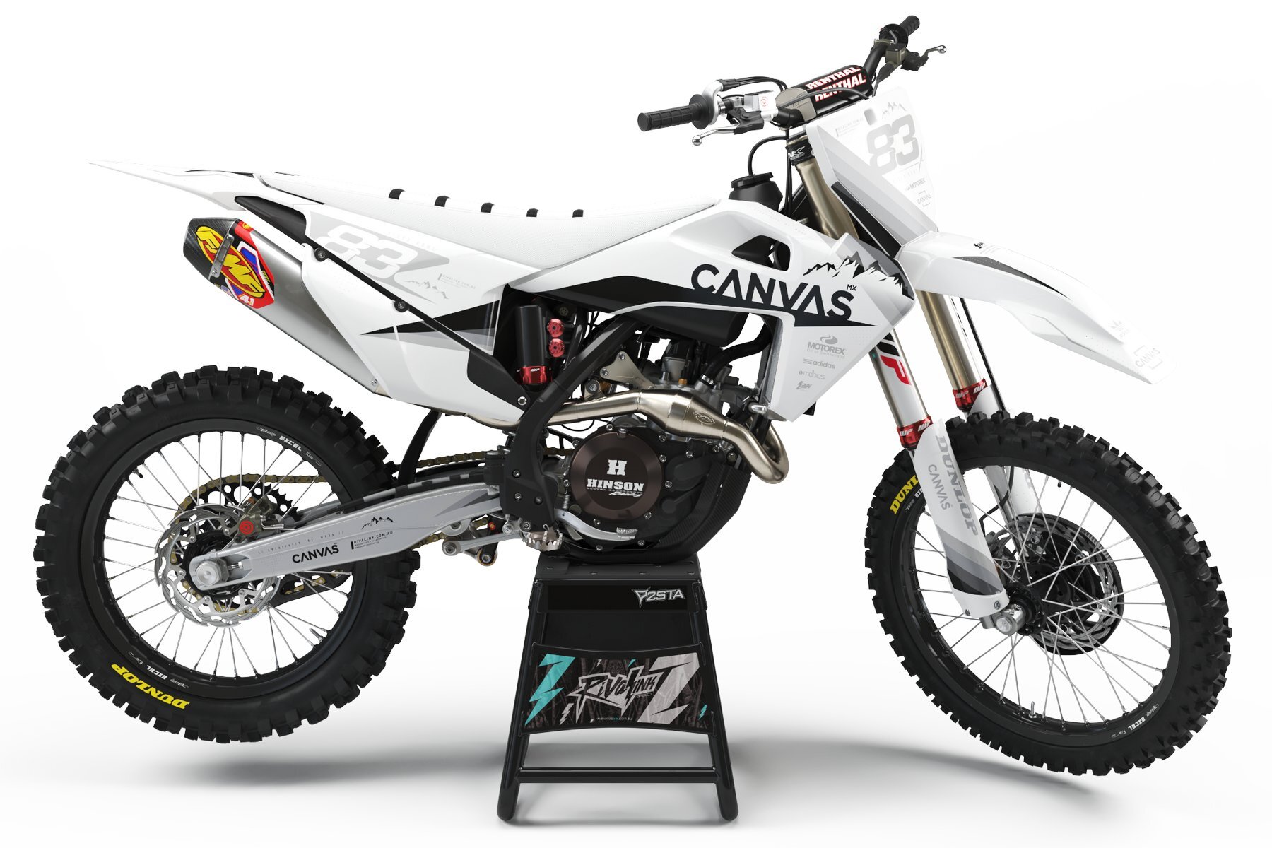 Dekor-Factory-Husqvarna-Canvas-White-Limited-Edition-w Dekor Factory Canvas White Limited Edition passend für Husqvarna – Bild 1