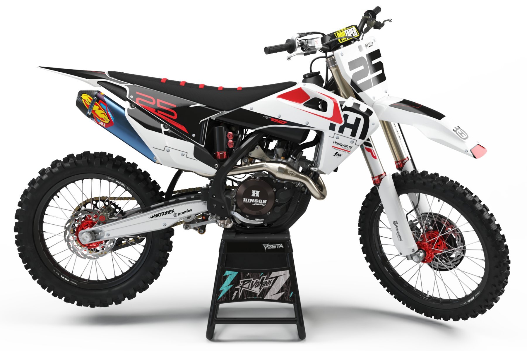 Dekor-Factory-Husqvarna-Ether-Red-Limited-Edition-w Dekor Factory Ether Red Limited Edition passend für Husqvarna – Bild 1