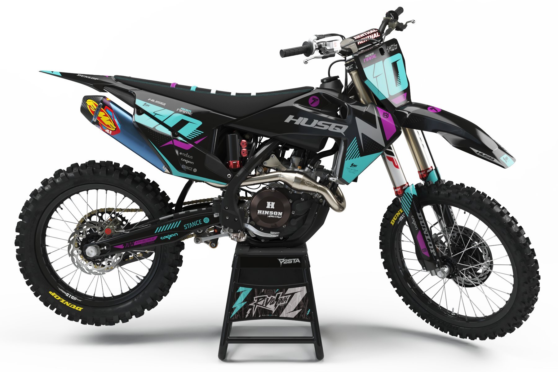 Dekor-Factory-Husqvarna-Future-Black-Limited-Edition-w Dekor Factory Future Black Limited Edition passend für Husqvarna – Bild 1