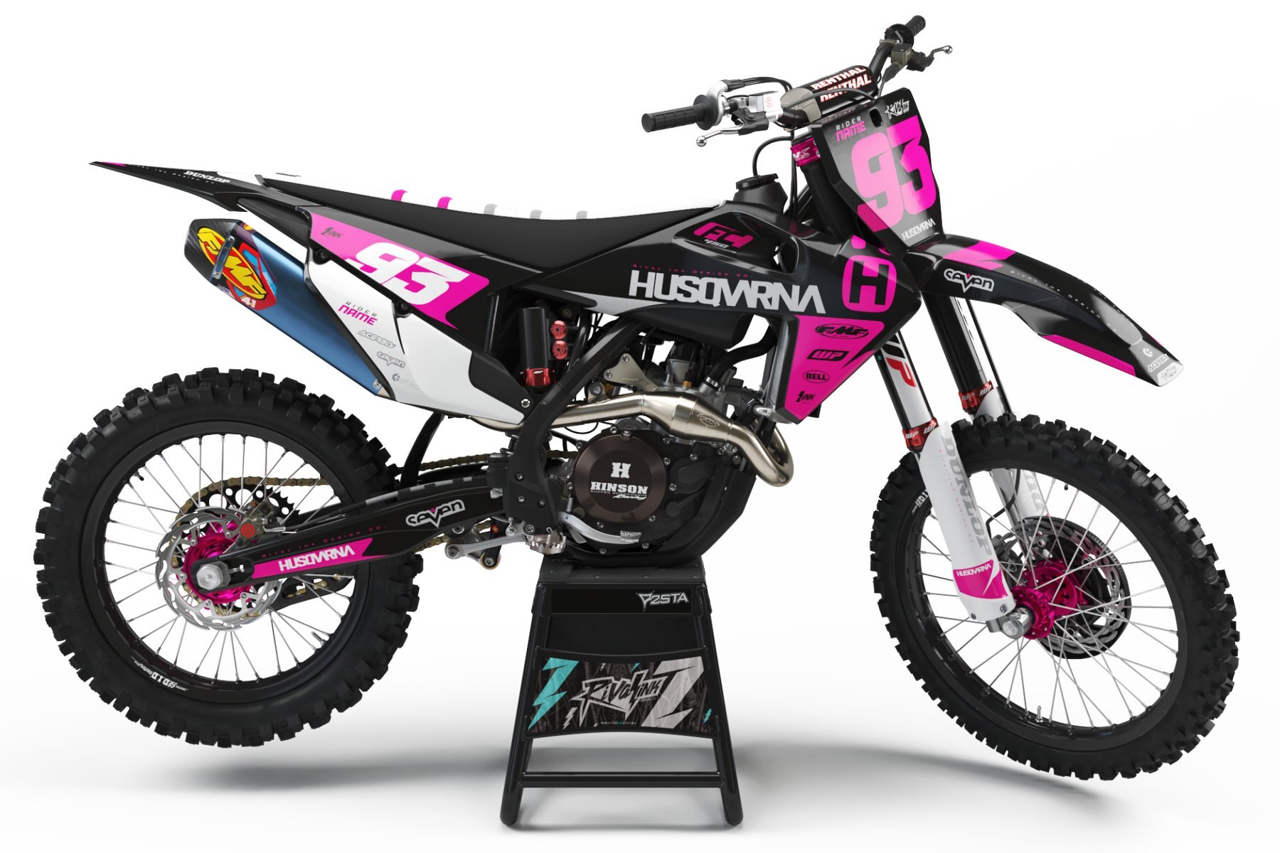 Dekor-Factory-Husqvarna-Rates-Pink-Limited-Edition-w Dekor Factory Rates Pink Limited Edition passend für Husqvarna – Bild 1