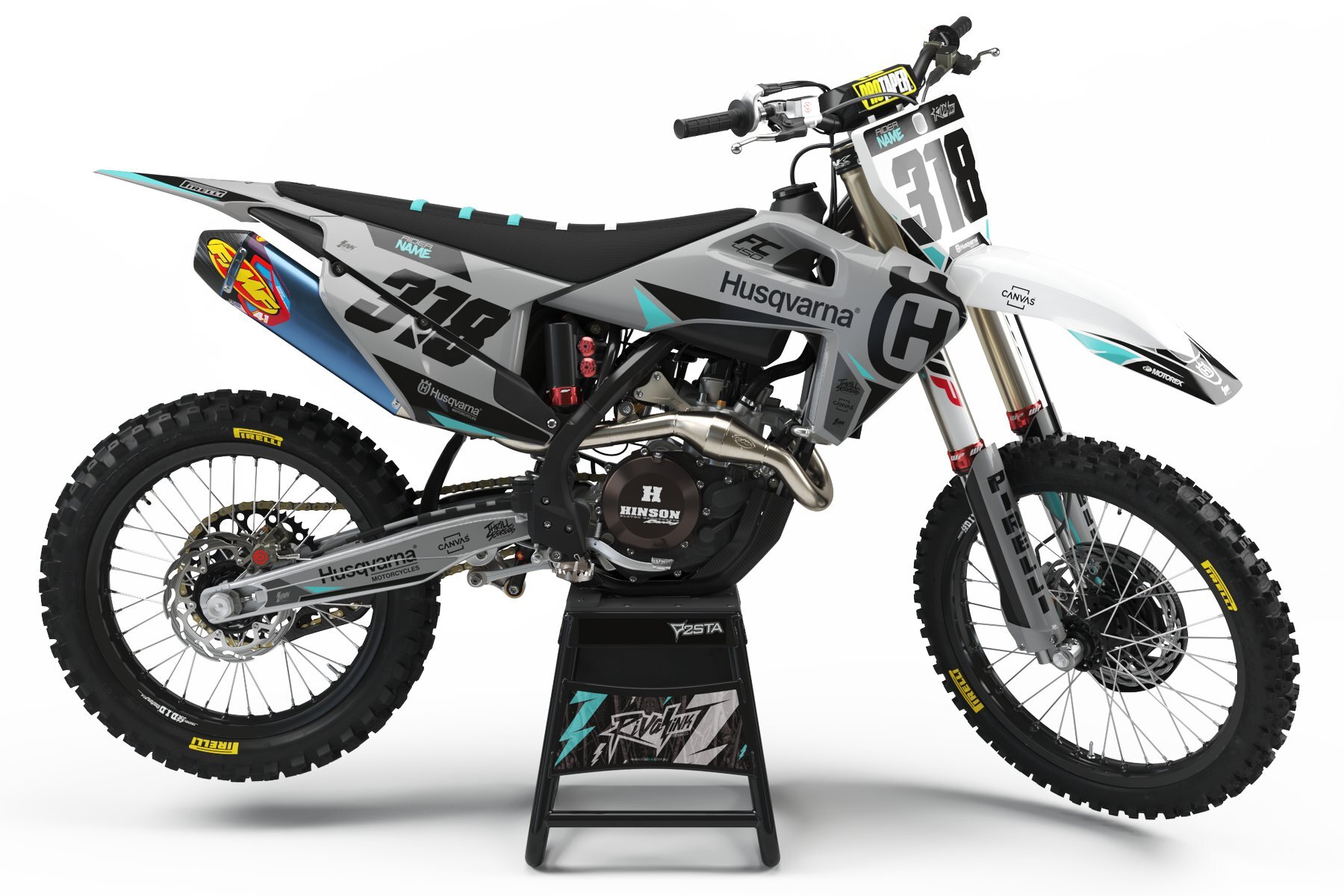 Dekor-Factory-Husqvarna-Retell-Grey-Limited-Edition-w Dekor Factory Retell Grey Limited Edition passend für Husqvarna – Bild 1