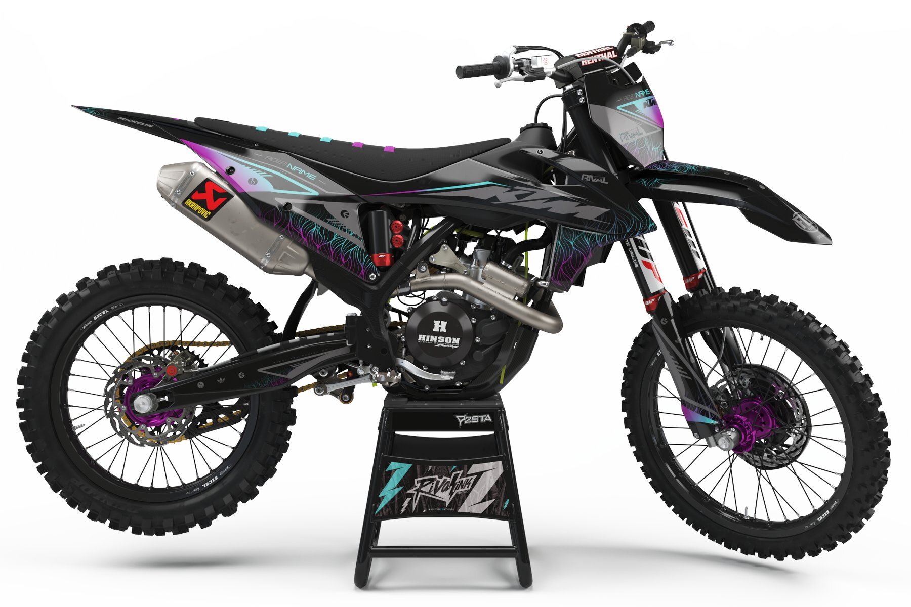 Dekor-Factory-KTM-Floky-Purple-Limited-Edition-w Dekor Factory Floky Purple Limited Edition passend für KTM – Bild 1