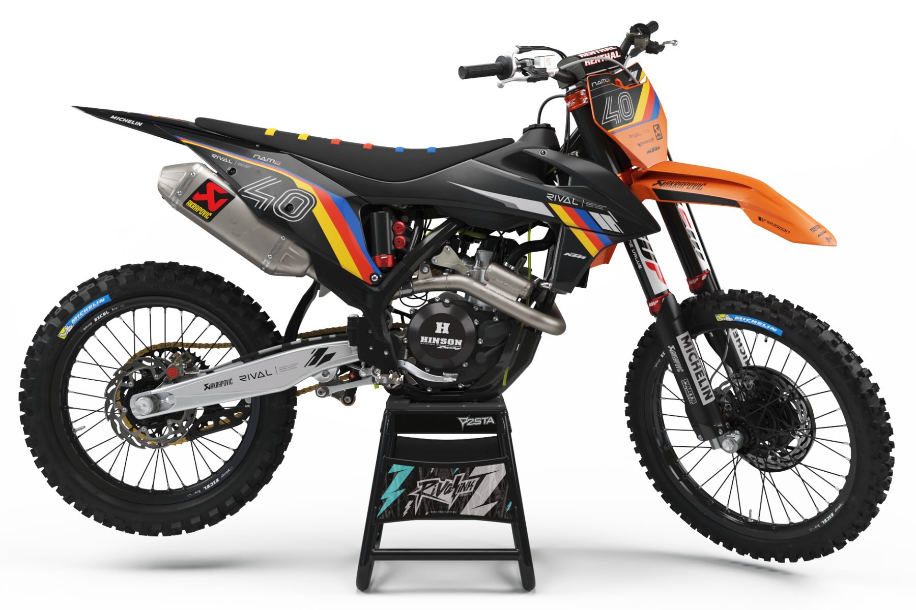 Dekor Factory Oldschool Limited Black Edition passend für KTM – Bild 1