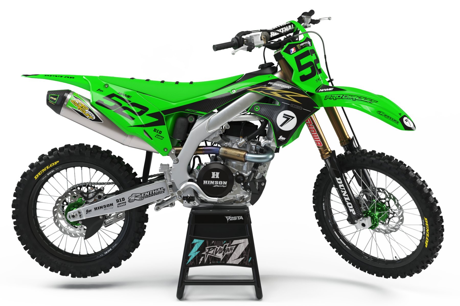 Dekor-Factory-Kawasaki-Classic-Green-Limited-Edition-w Dekor Factory Classic Green Limited Edition passend für Kawasaki – Bild 1