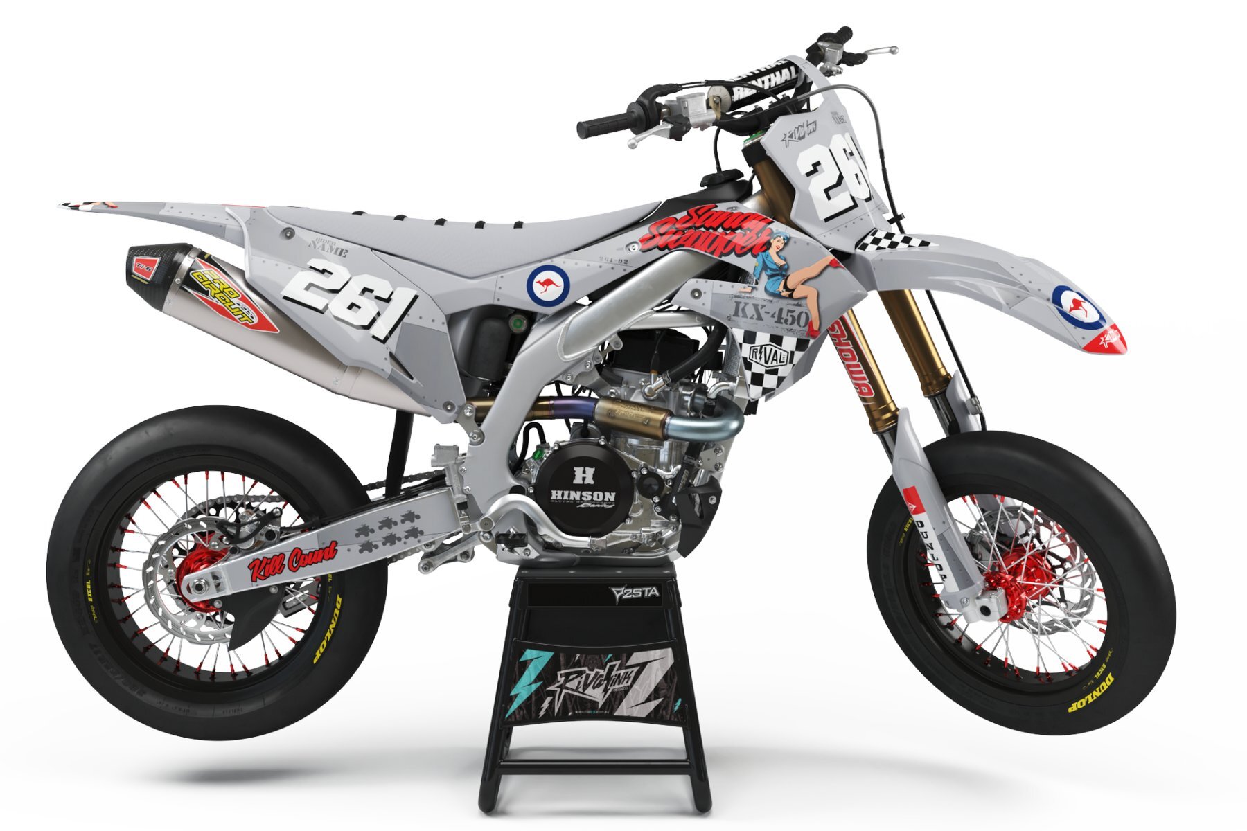 Dekor-Factory-Kawasaki-Skyfall-Grey-Limited-Edition-w Dekor Factory Skyfall Grey Limited Edition passend für Kawasaki – Bild 1