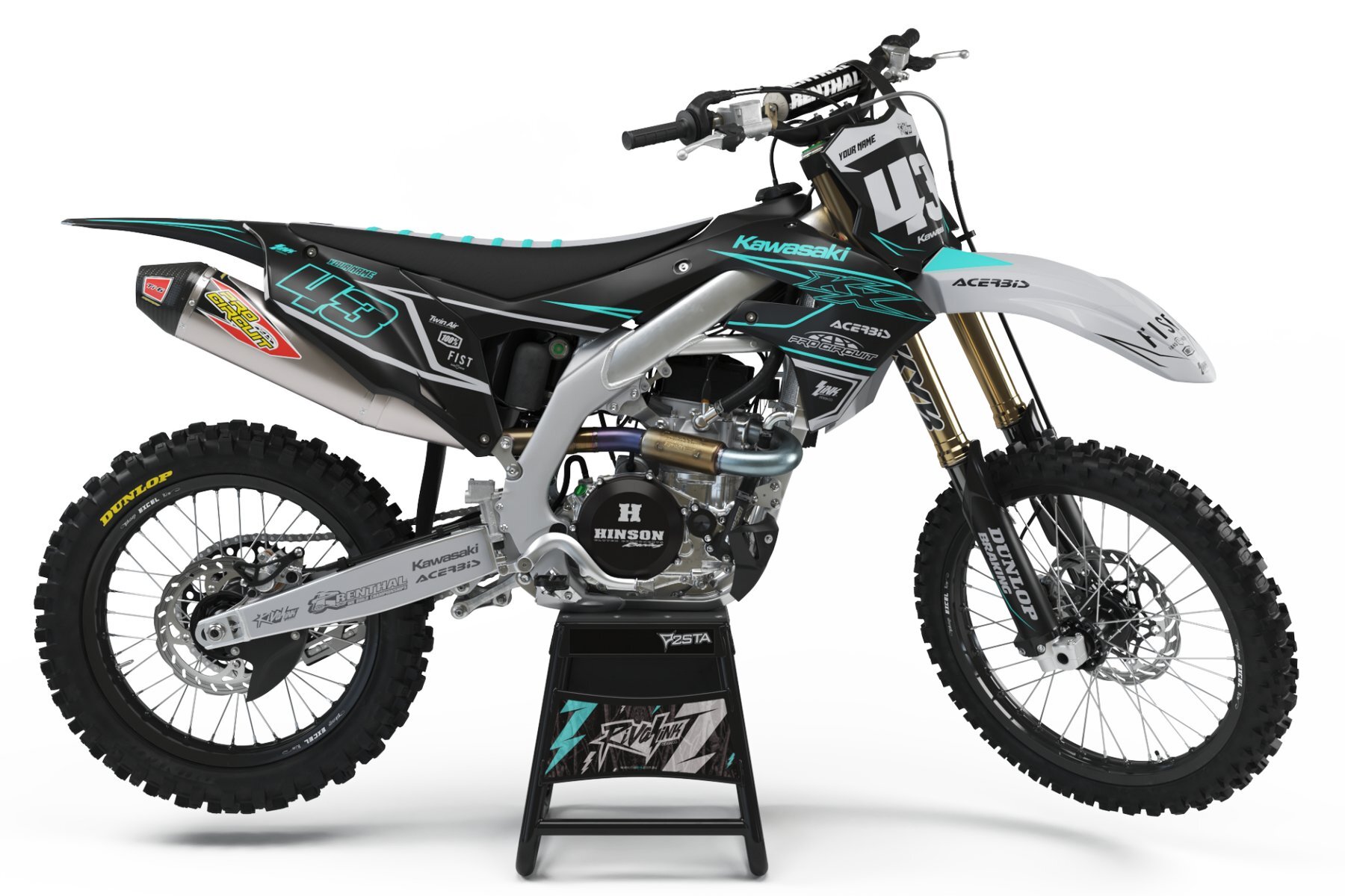 Dekor Factory Wise Grey Limited Edition passend für Kawasaki – Bild 1