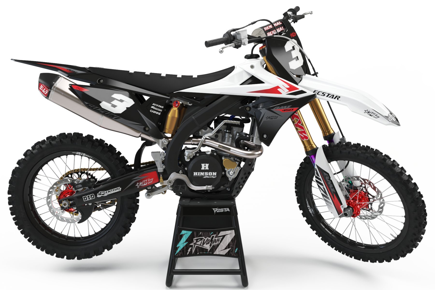 Dekor-Factory-Suzuki-Hazard-White-Limited-Edition-w Dekor Factory Hazard White Limited Edition passend für Suzuki – Bild 1