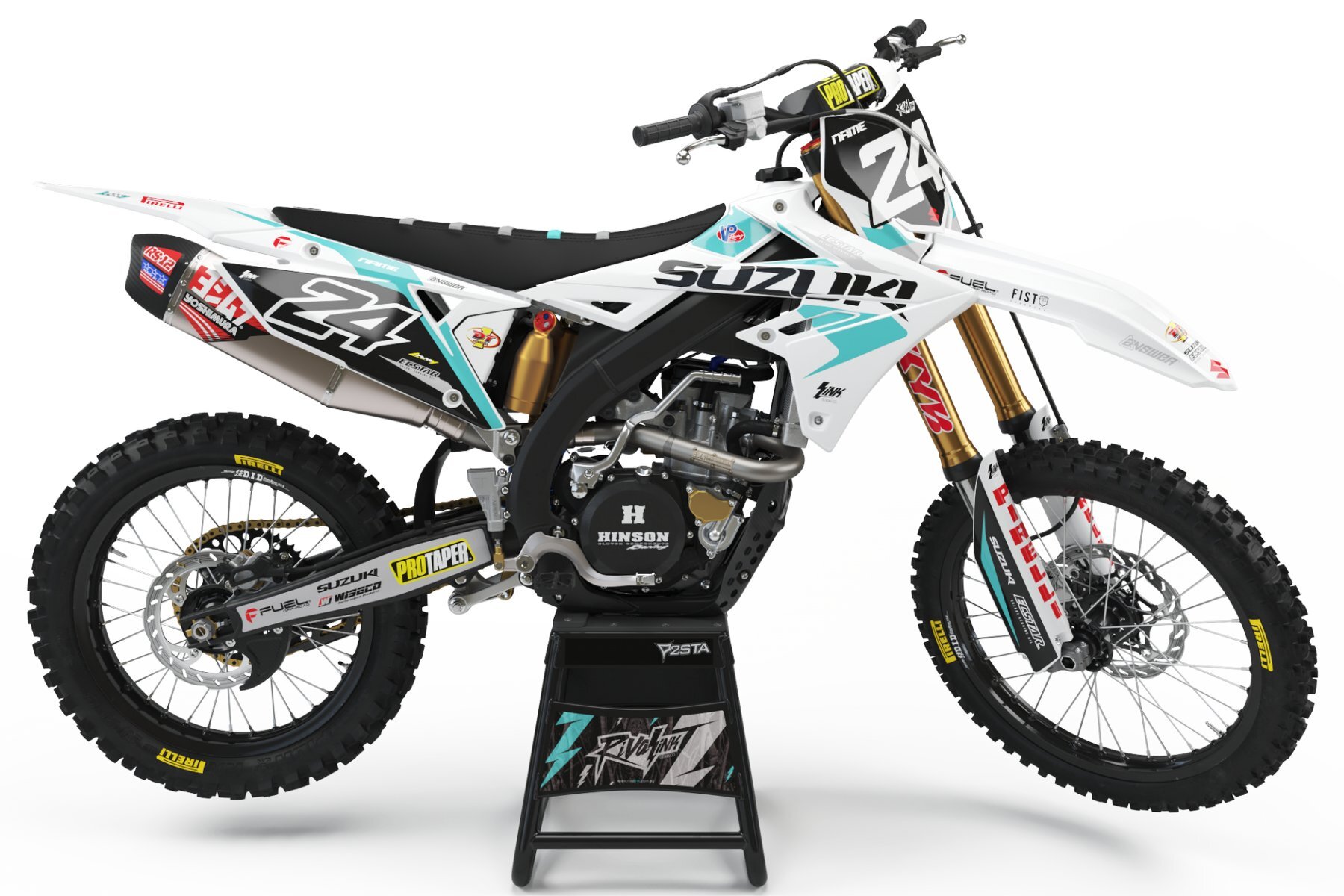 Dekor-Factory-Suzuki-Hemp-Teal-Limited-Edition-w Dekor Factory Hemp Teal Limited Edition passend für Suzuki – Bild 1