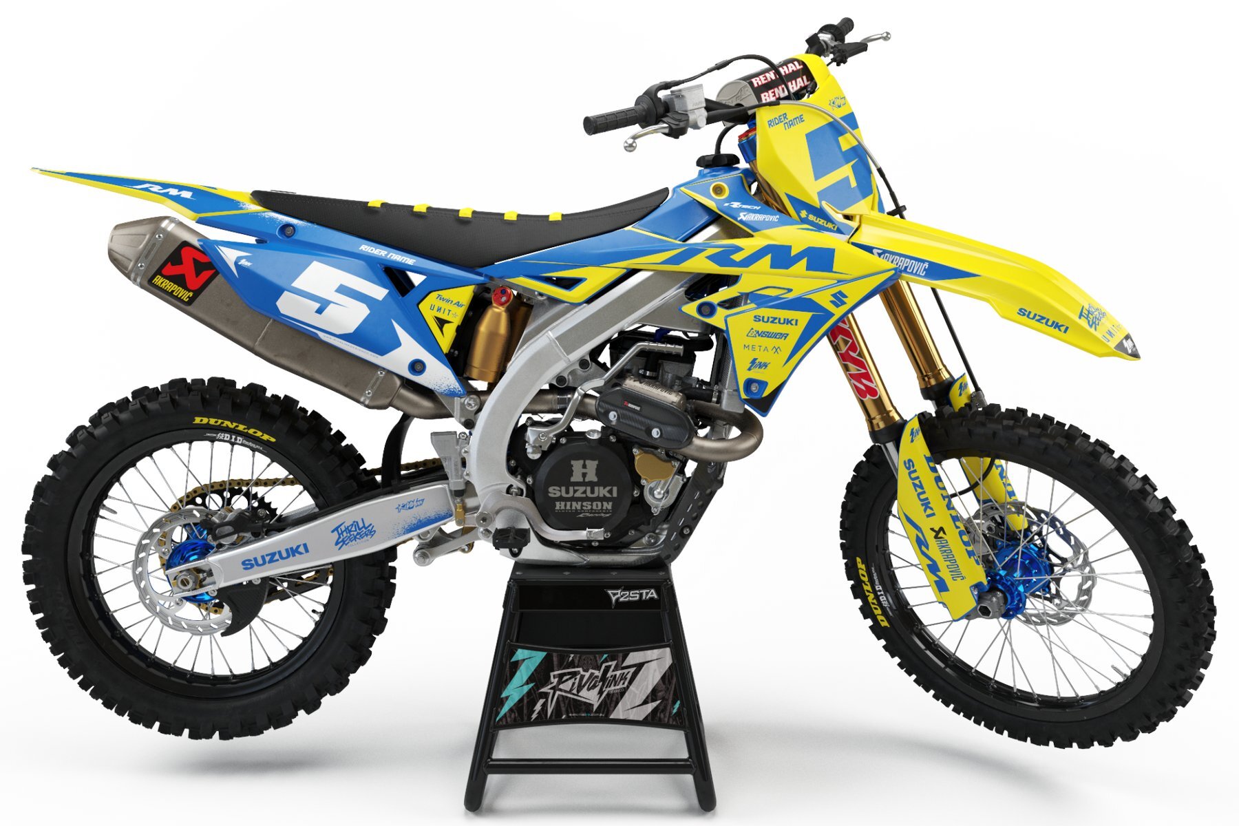 Dekor Factory Inserta Blue Limited Edition passend für Suzuki – Bild 1