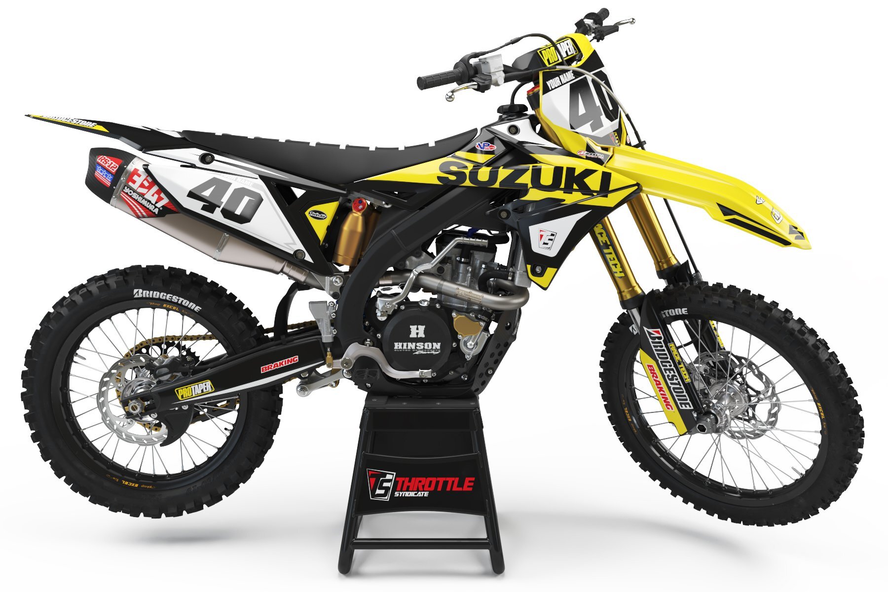 Dekor Factory Throttle Yellow Limited Edition passend für Suzuki – Bild 1