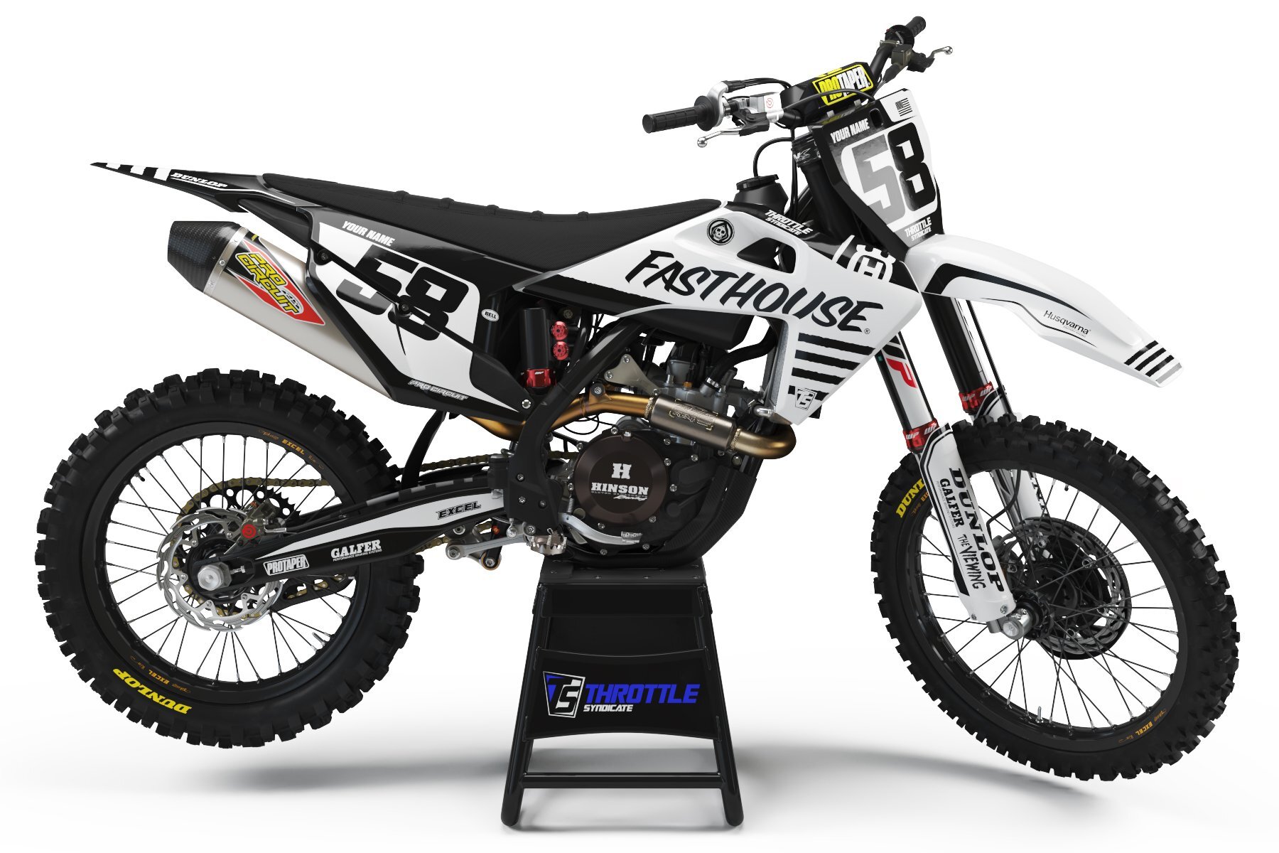 Dekor Factory Fasthouse Black passend für Husqvarna – Bild 1