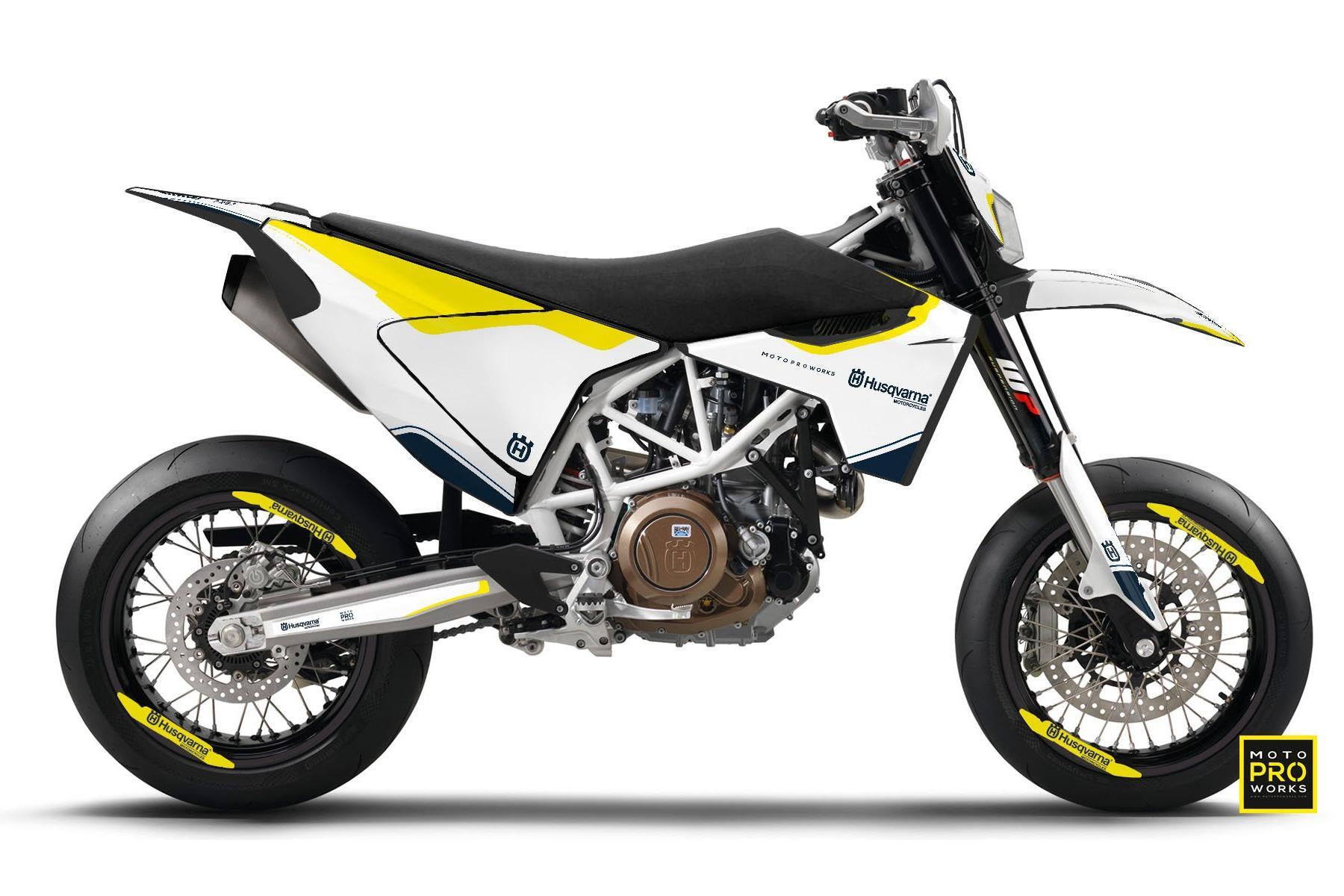 Dekor Factory Classic White passend für Husqvarna 701 Supermoto – Bild 1