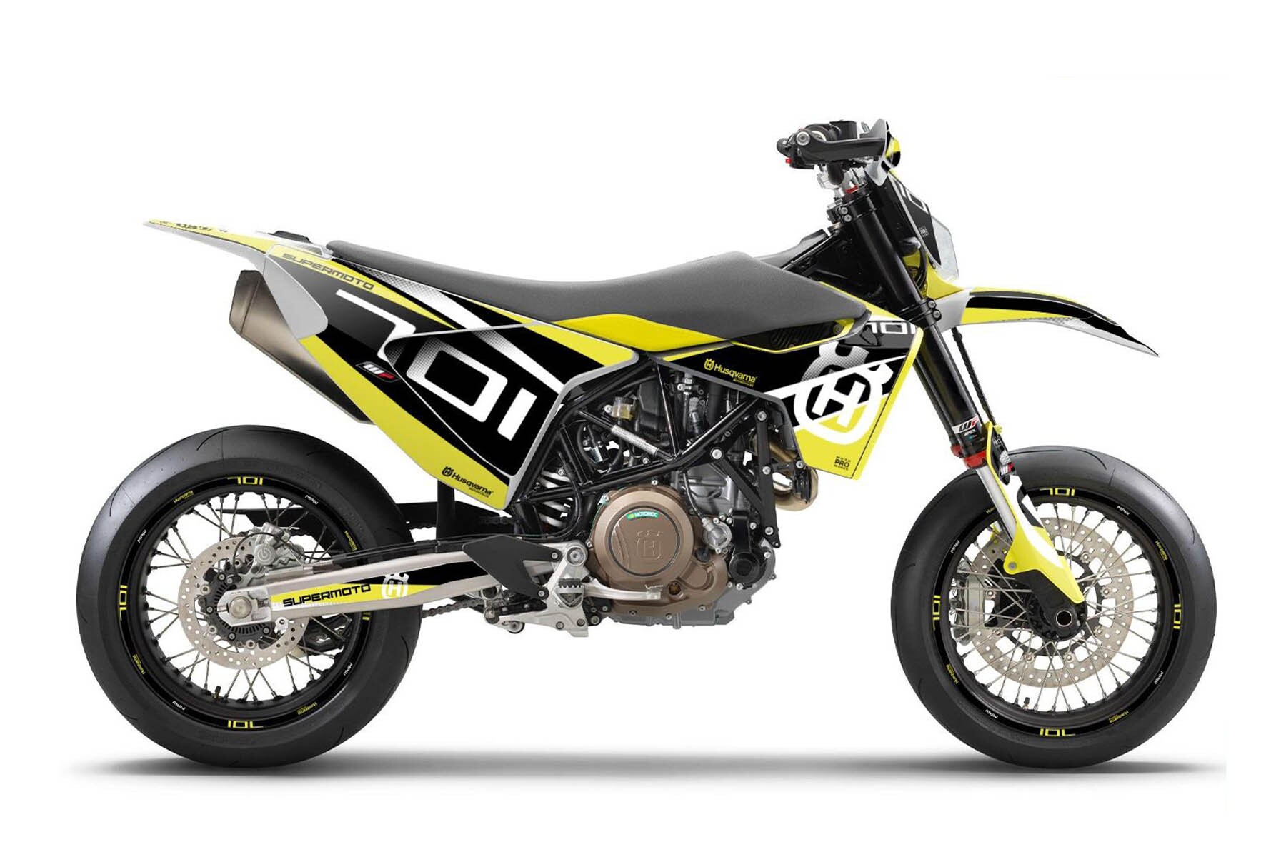 Dekor Factory Lazy Yellow passend für Husqvarna 701 Supermoto – Bild 1