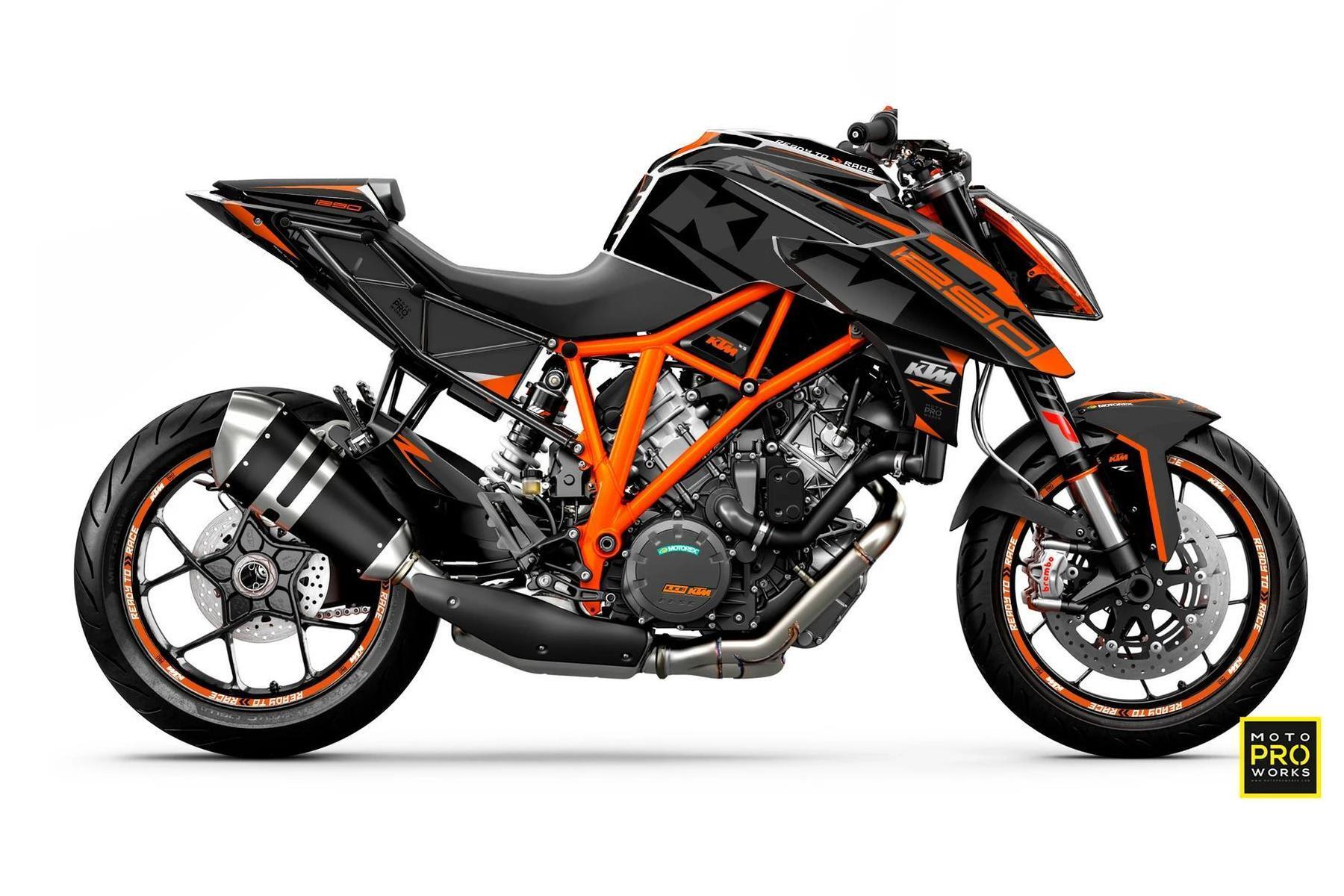 Dekor-Factory-KTM-Duke-1290-Above-Orange-Vibes-Limited-Edition-w Dekor Factory Above Orange Vibes passend für KTM Duke 1290 – Bild 1