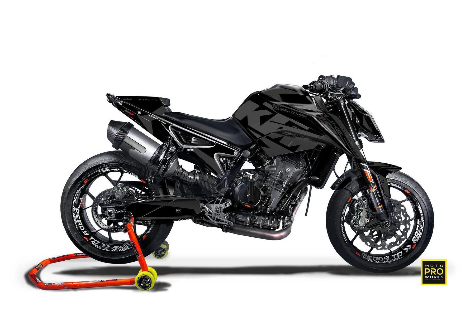 Dekor Factory Liquid Black passend für KTM Duke 790 – Bild 1