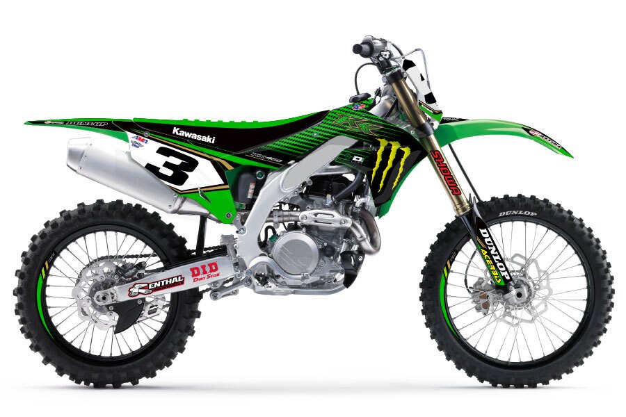 Dekor Monster Energy 2019 passend für Kawasaki – Bild 1