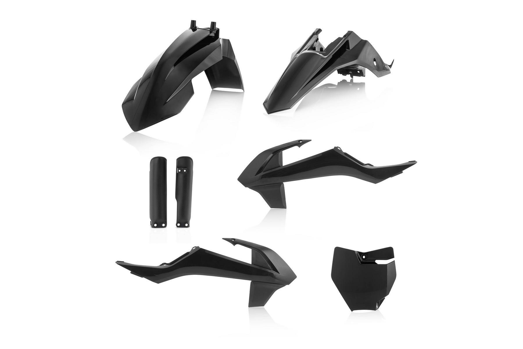 Acerbis Plastik Full Kit KTM SX65 19 – 21 Schwarz Acerbis Plastik Full Kit passend für KTM SX65 2019 - 2023 Schwarz – Bild 1