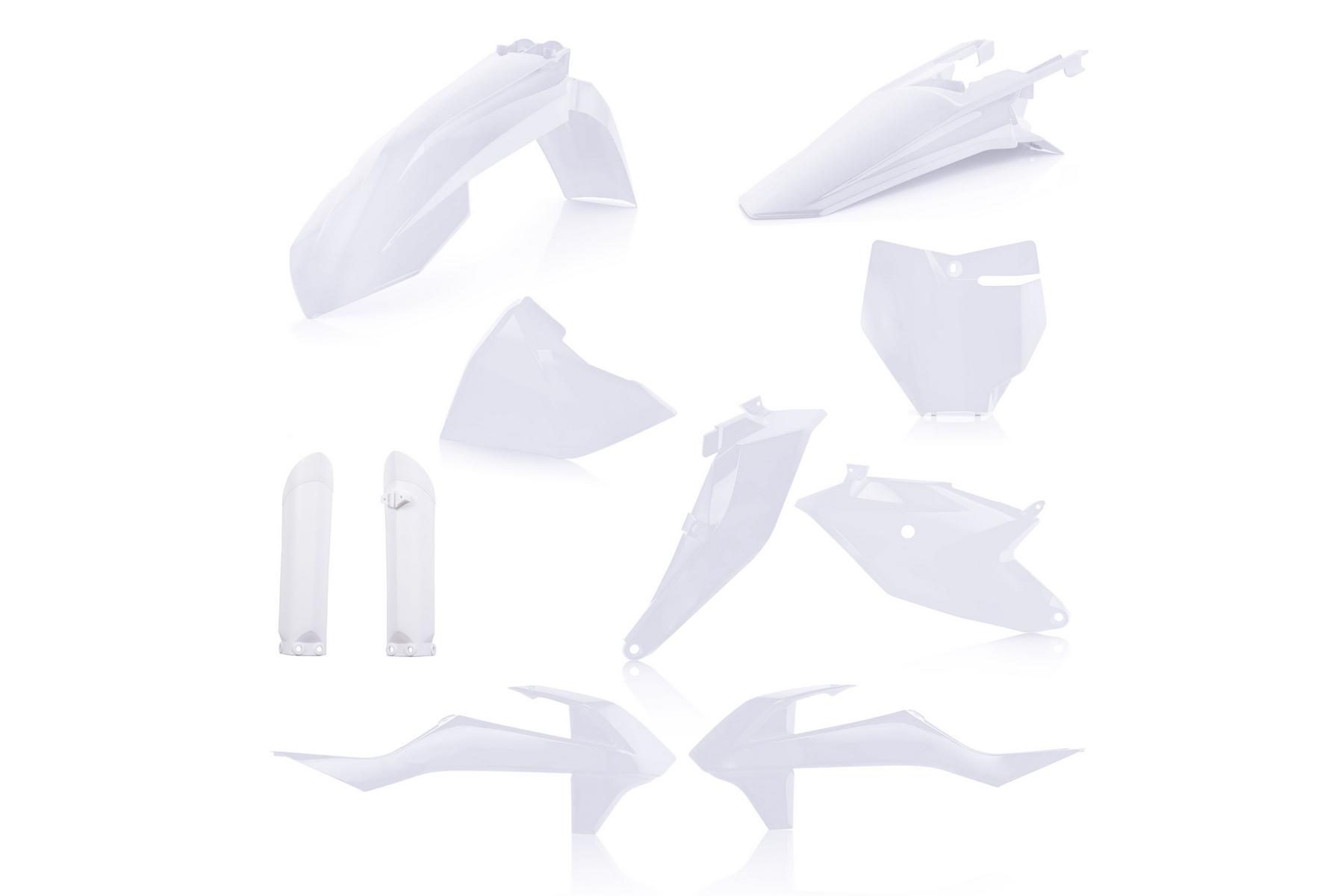 Acerbis Plastik Full Kit KTM SX85 18 – 21 Keramik Weiß Acerbis Plastik Full Kit passend für KTM SX85 2018 – 2024 Weiß – Bild 1