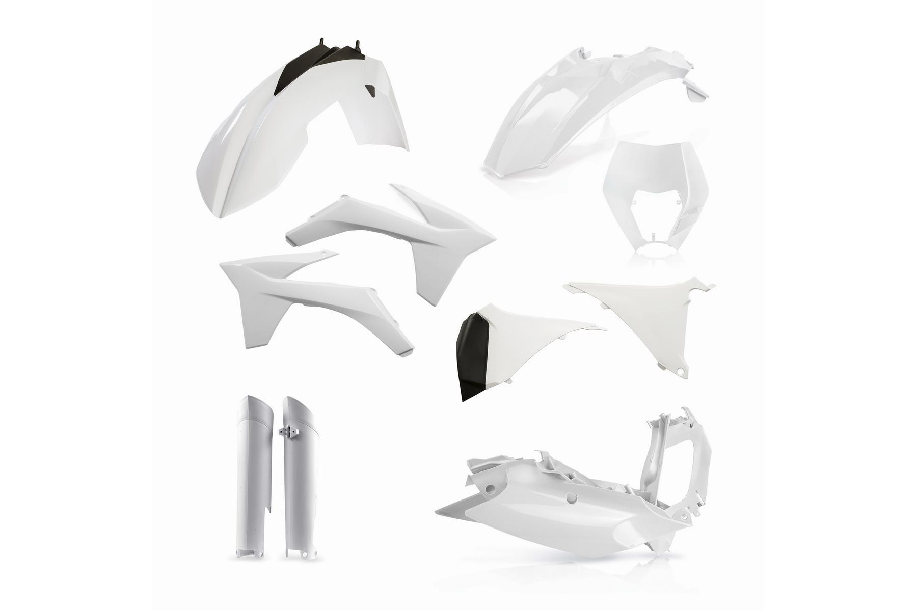 Acerbis Plastik Full Kit KTM EXC EXCF 12 – 13 Weiß Acerbis Plastik Full Kit passend für KTM EXC EXCF 2012 - 2013 Weiß – Bild 1