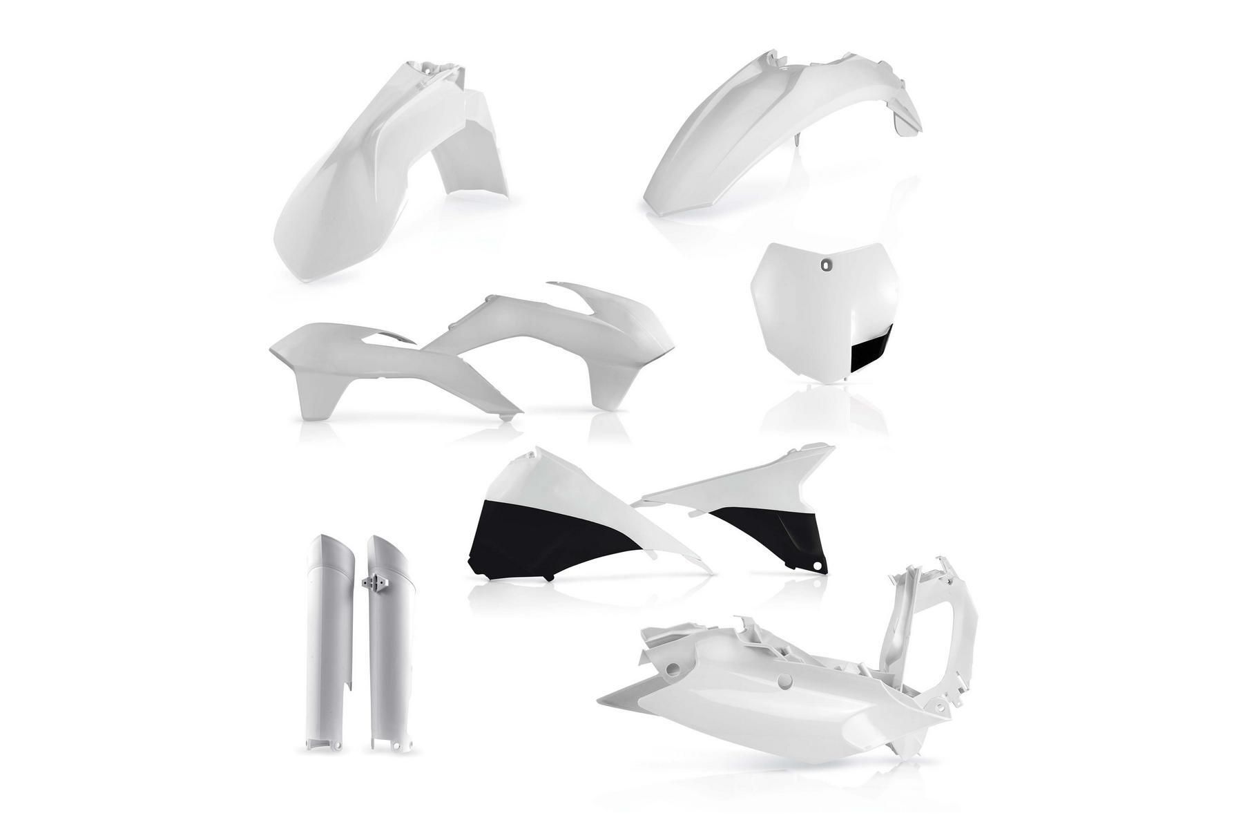 Acerbis Plastik Full Kit passend für KTM SX SXF 2013 - 2014 Weiß – Bild 1