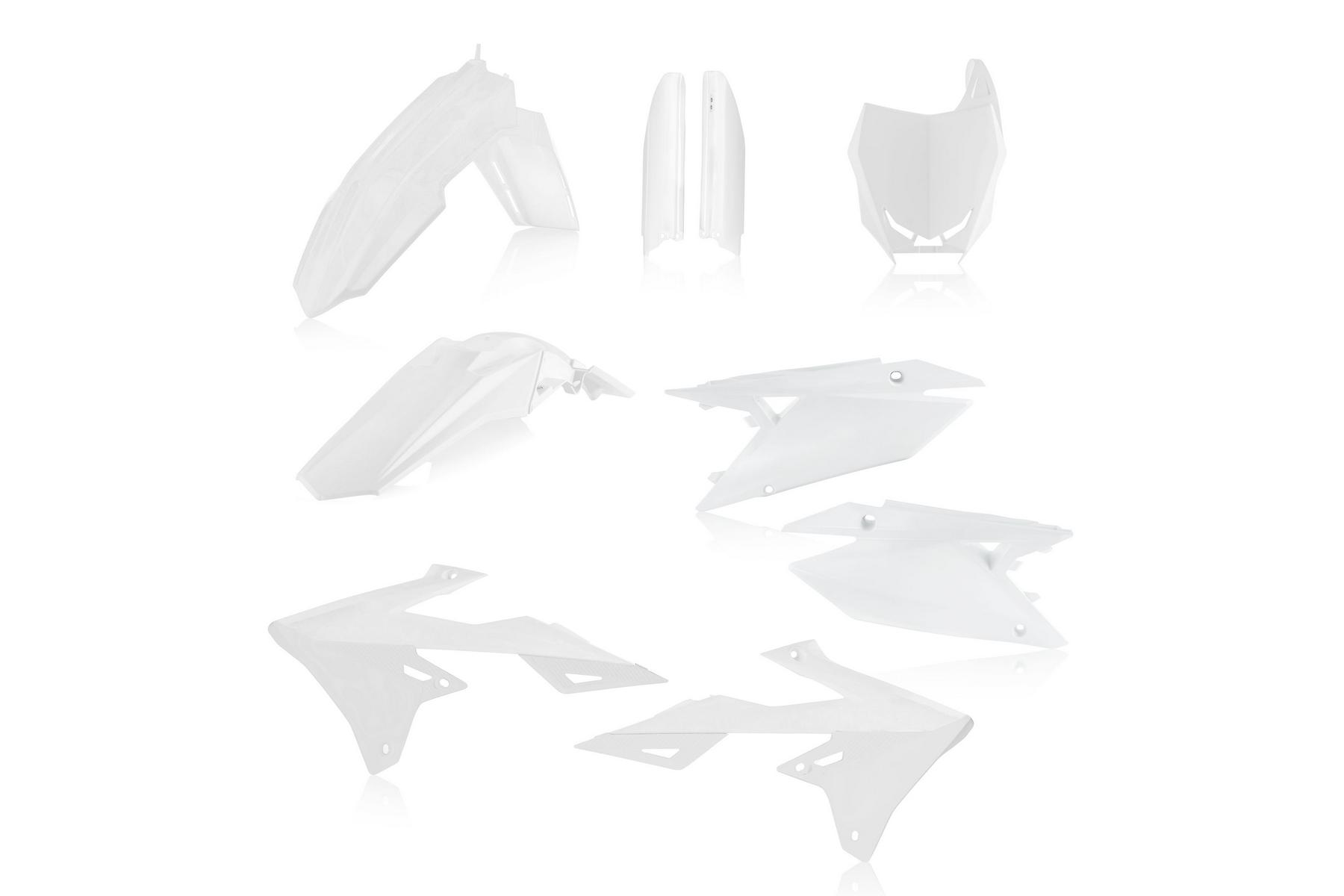 Acerbis Plastik Full Kit passend für Suzuki RMZ450 2018 – 2026 und RMZ250 2019 – 2026 Weiß – Bild 1