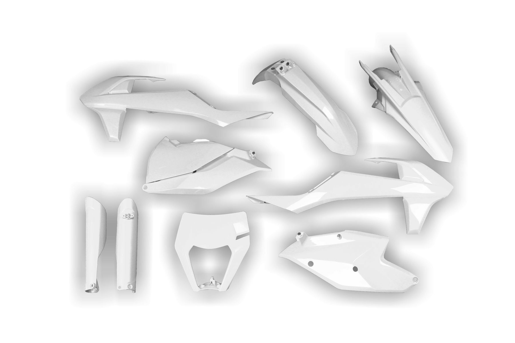 Acerbis Plastik Full Kit passend für KTM EXC EXCF 2017 – 2019 Weiß – Bild 1