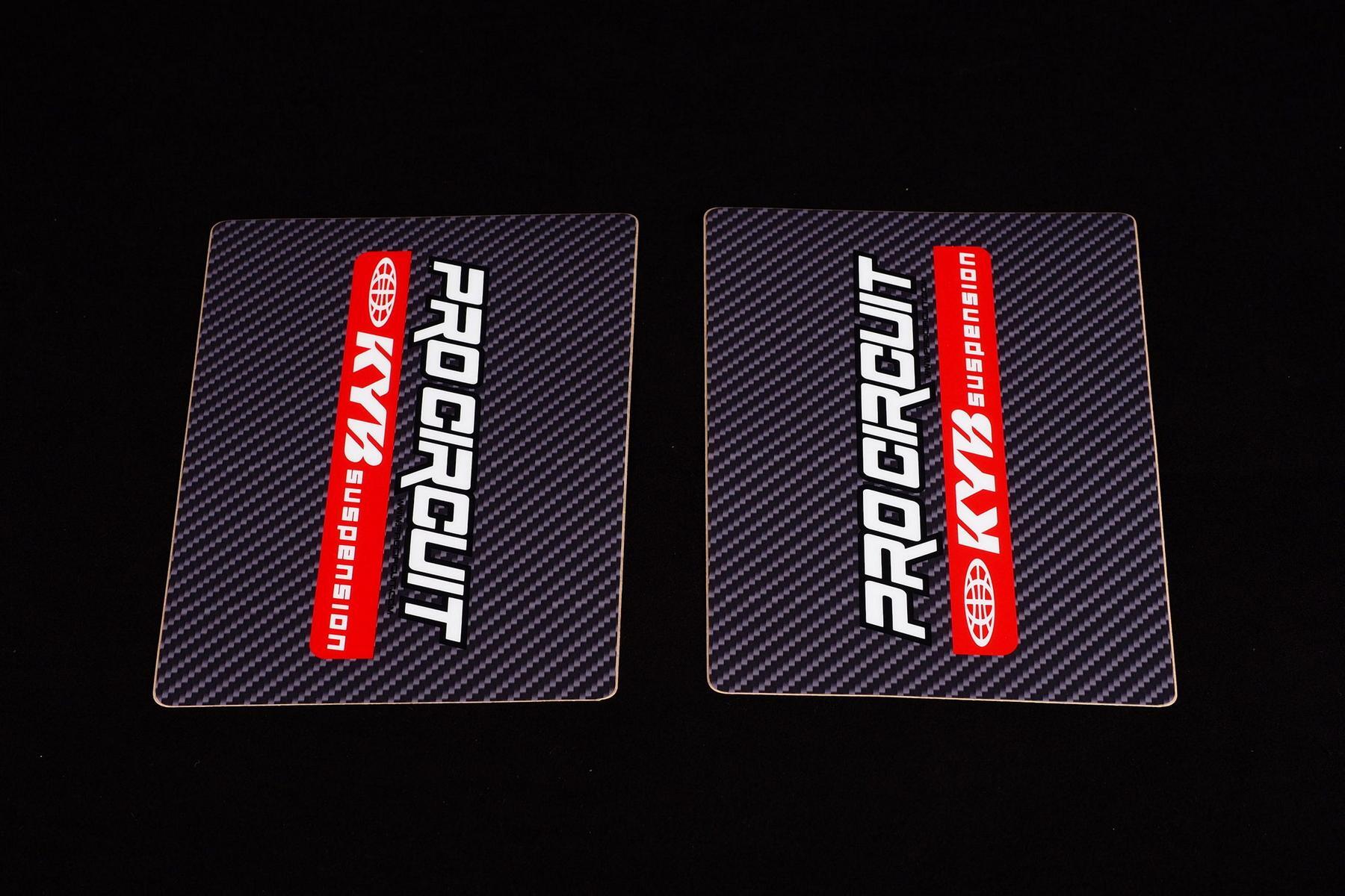 Factory Gabelaufkleber Carbon - Pro Circuit KYB – Bild 1
