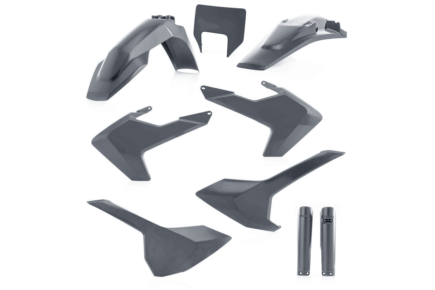 Racetech Plastik Full Kit passend für Husqvarna TE FE 2017 2019 Anthrazit Racetech Plastik Full Kit passend für Husqvarna TE / FE 2017 – 2019 Anthrazit – Bild 1