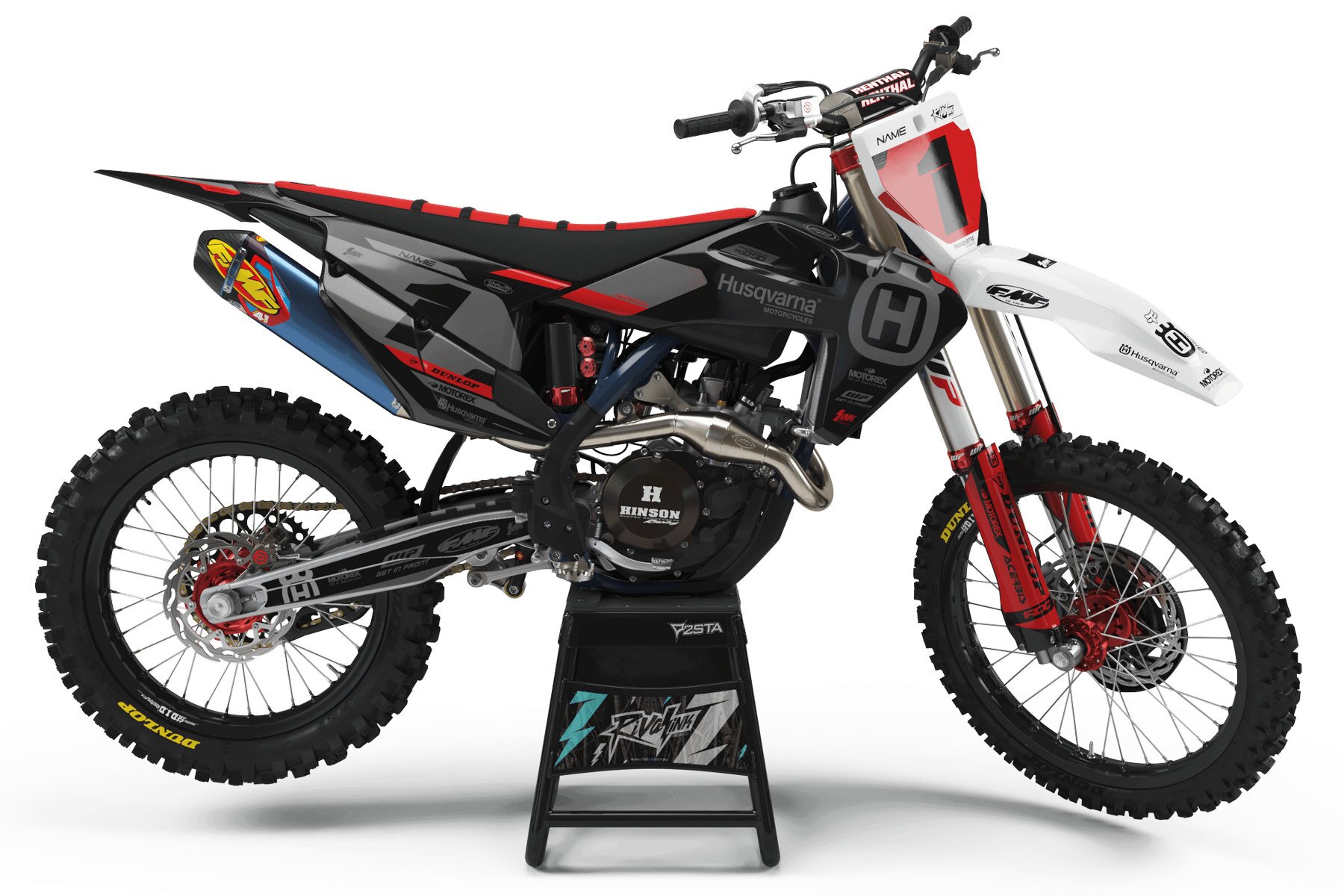 Dekor Factory Husqvarna Bent Black Limited Edition w Dekor Factory Bent Black Limited Edition passend für Husqvarna – Bild 1