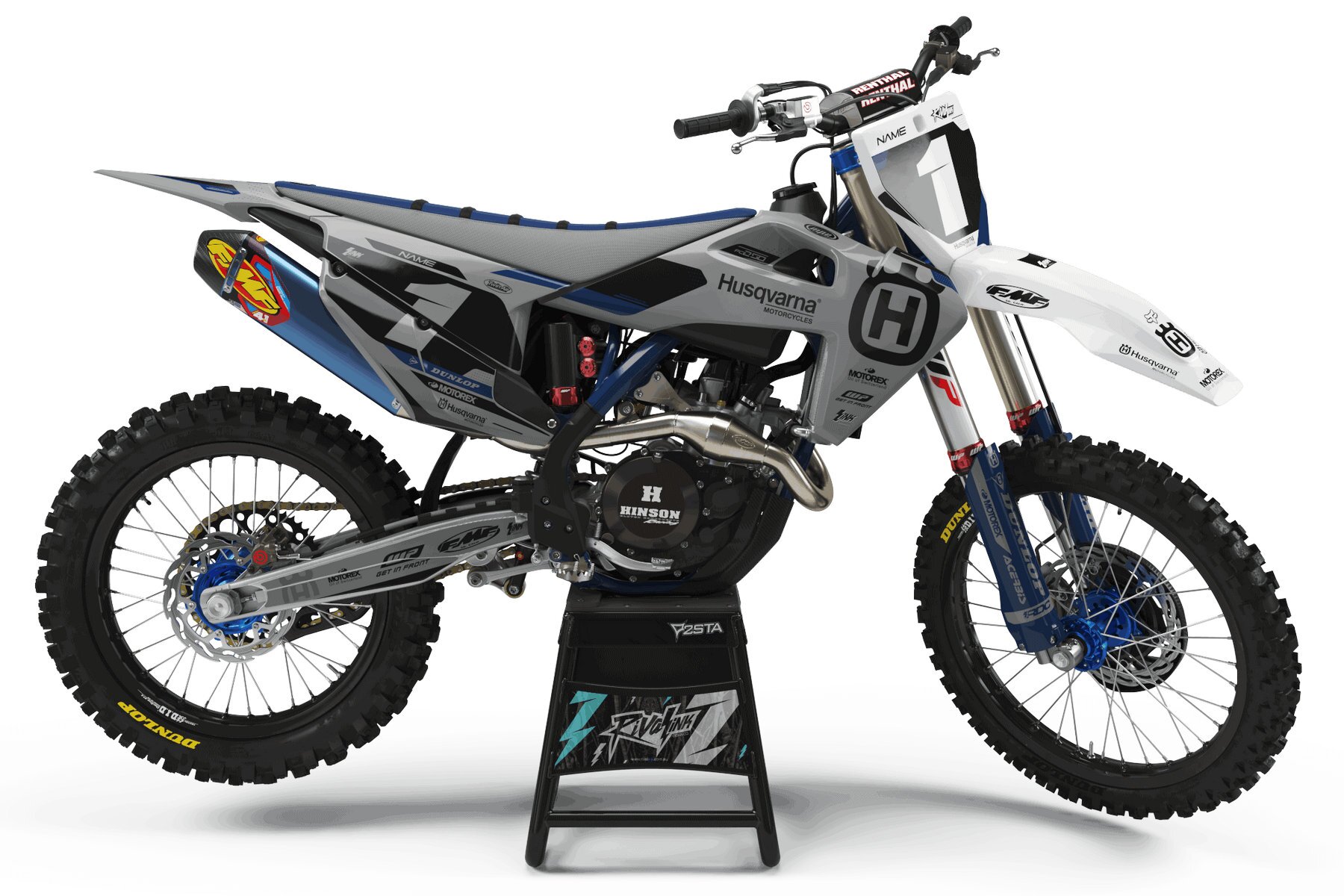 Dekor Factory Bent Grey Limited Edition passend für Husqvarna – Bild 1