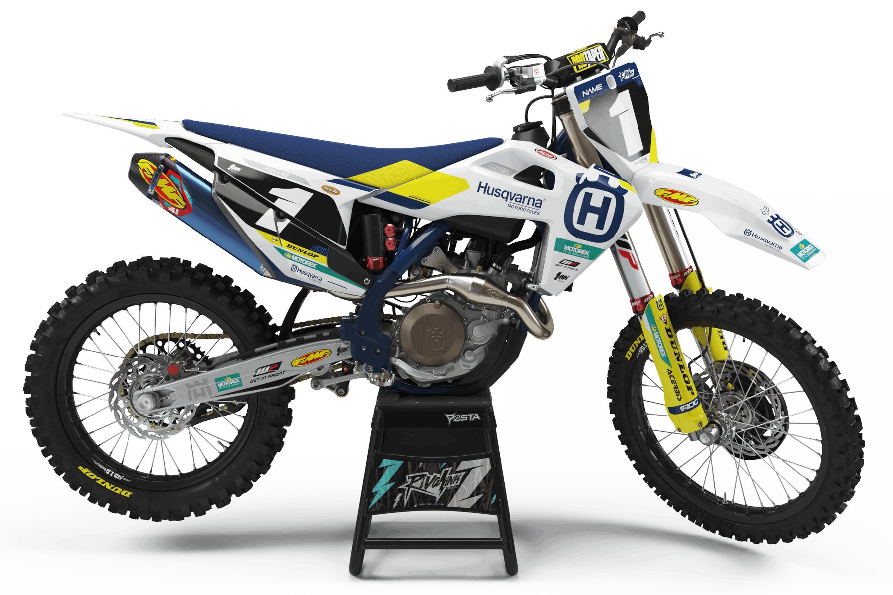 Dekor Factory Bent White Limited Edition passend für Husqvarna – Bild 1