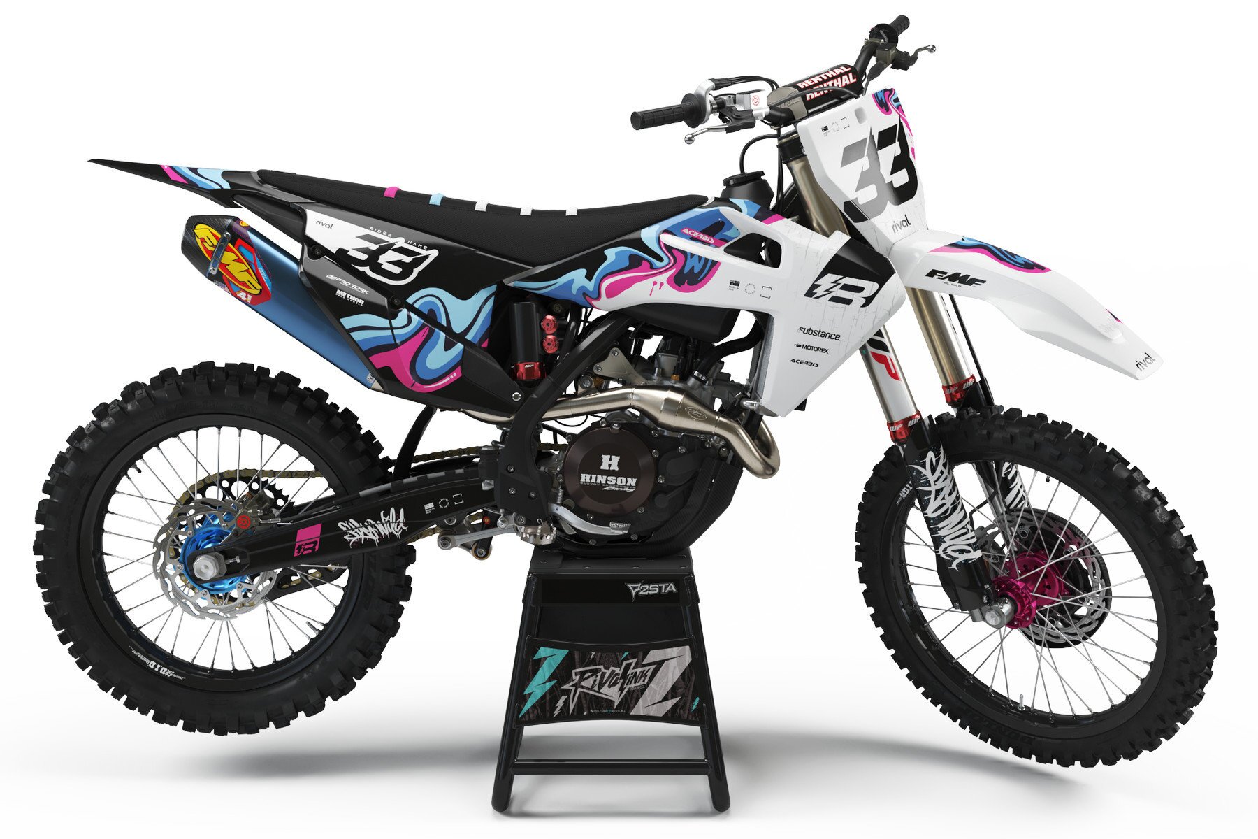 Dekor Factory Rash Pink Limited Edition passend für Husqvarna – Bild 1