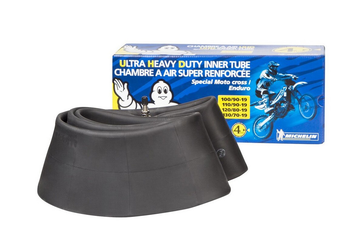 Michelin Schlauch Heavy Duty 4 mm für Reifengröße 100-90-19 Michelin Schlauch Heavy Duty 4 mm für Reifengröße – 100/90-19, 110/90-19, 120/80-19, 130/70-19 – Bild 1