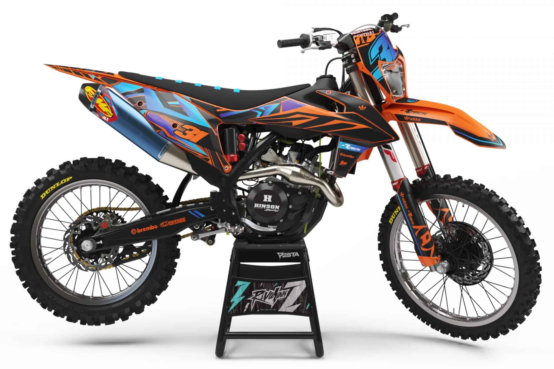 Dekor Factory KTM Torn Orange Limited Edition w Dekor Factory Torn Orange Limited Edition passend für KTM – Bild 1