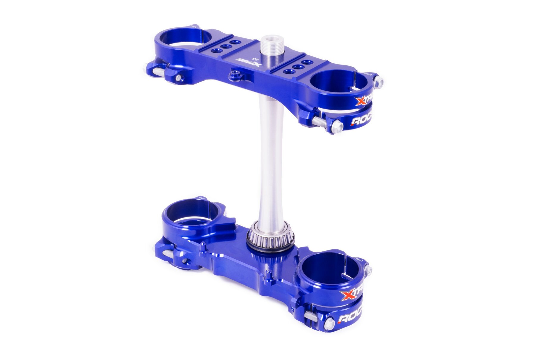 Xtrig Gabelbrücke Rocs Tech passend für Kawasaki KXF450 2013 – 2018 und KXF250 2013 – 2020 in Blau – Bild 1