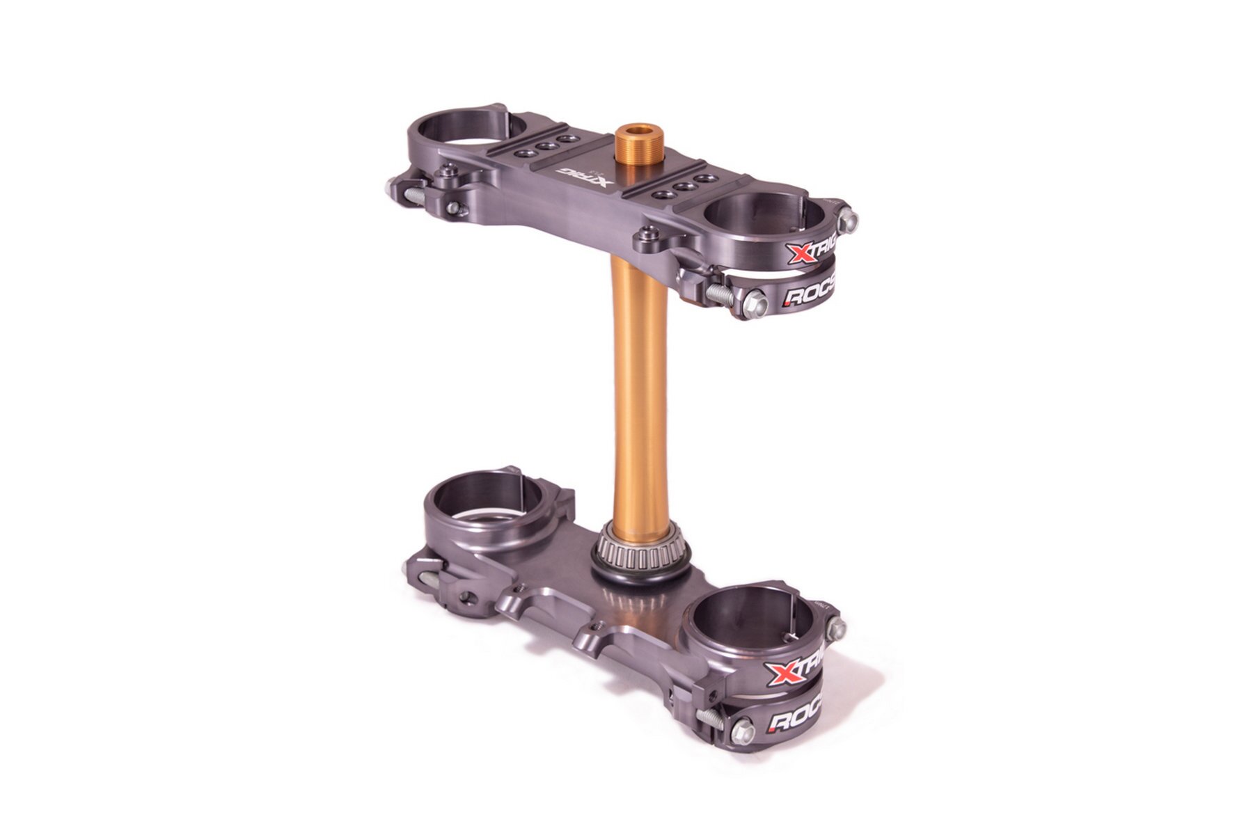 Xtrig Gabelbrücke Rocs Tech Suzuki in Anthrazit Xtrig Gabelbrücke Rocs Tech passend für Suzuki RMZ450 2018 – 2026 und RMZ250 2019 – 2026 in Anthrazit – Bild 1