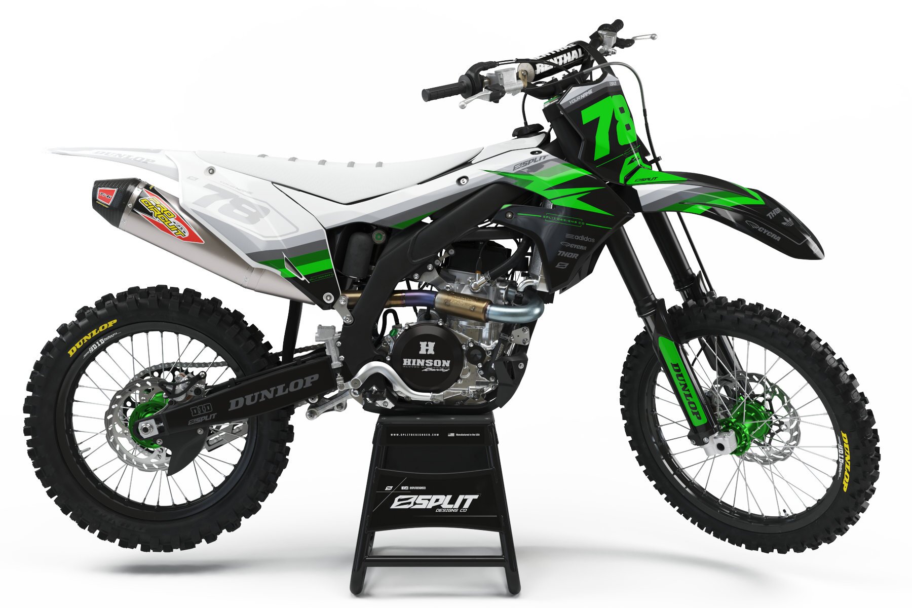 Dekor Factory Kawasaki Spectre Green Limited Edition W Dekor Factory Spectre Green Limited Edition passend für Kawasaki – Bild 1