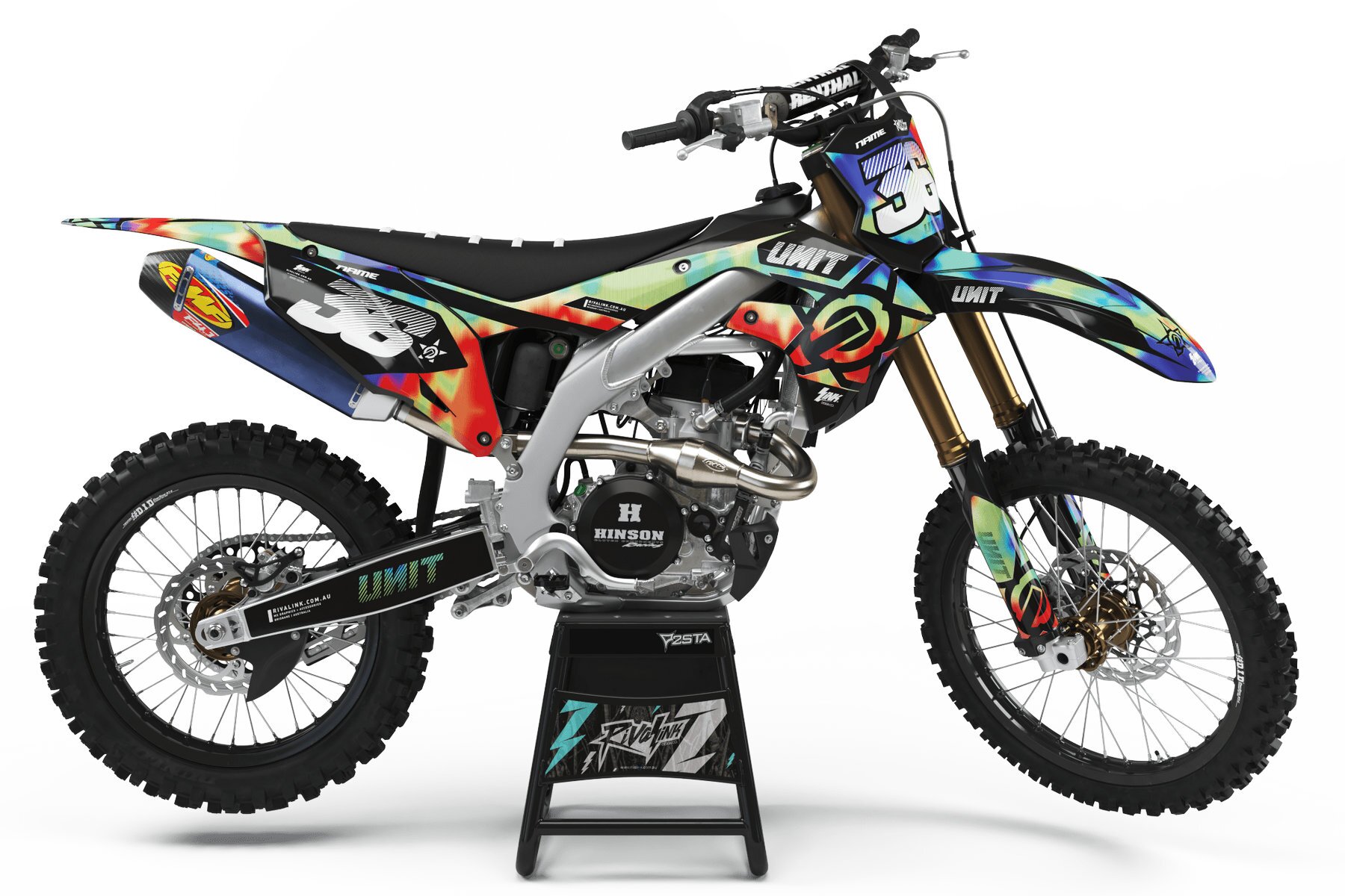 Dekor Factory Kawasaki Unit Raid Limited Edition W Dekor Factory Unit Raid Limited Edition passend für Kawasaki – Bild 1