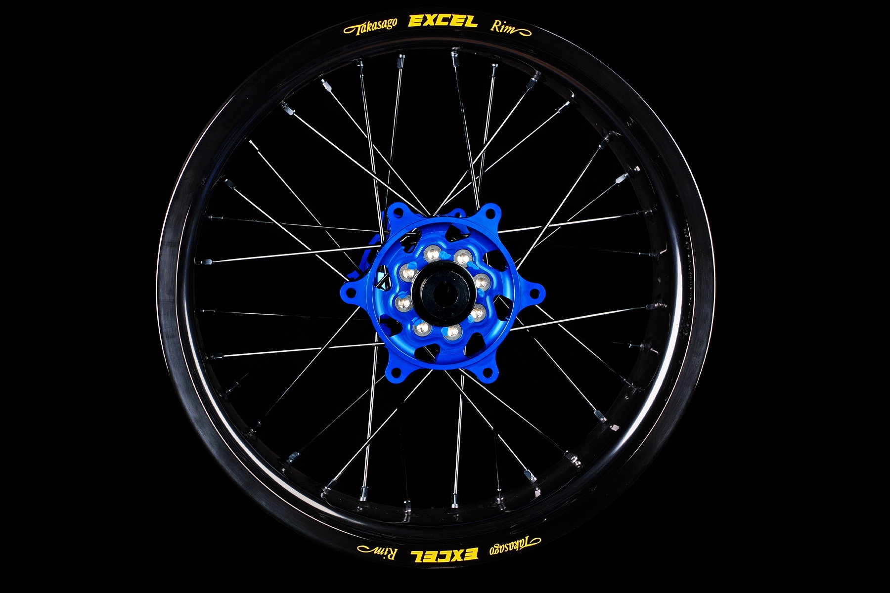 Excel Felgensatz G2 Series | Supermoto Felgen | Schwarz – Blau – Bild 1